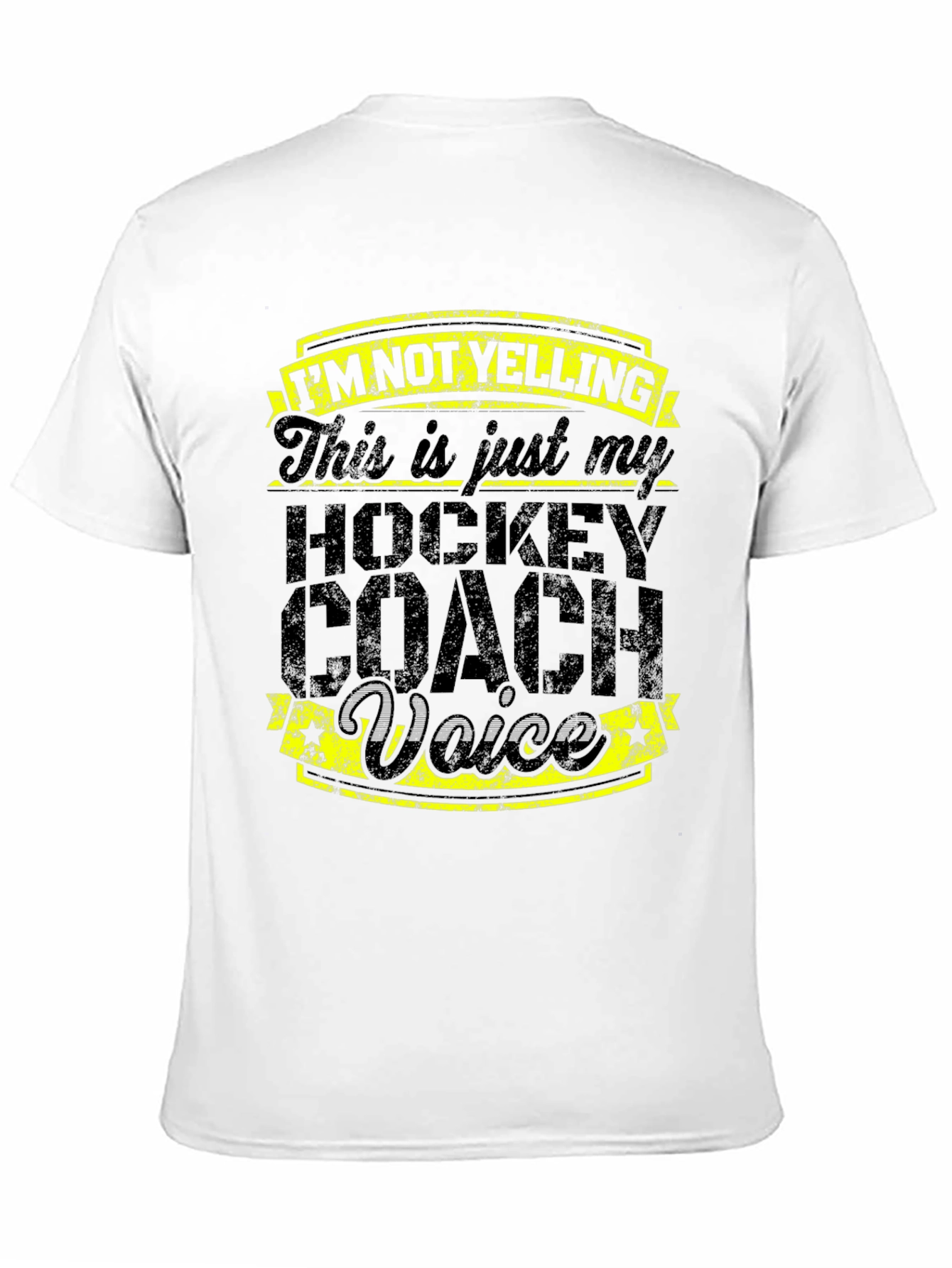 Hockey Coach Voice T-Shirt - Funny Sports Tee