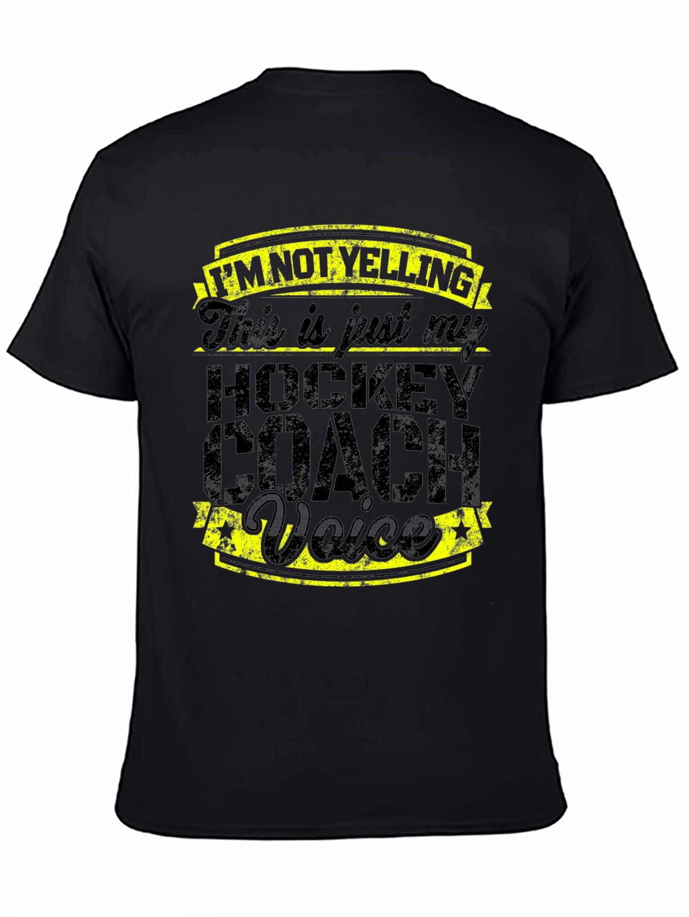Hockey Coach Voice T-Shirt - Funny Sports Tee