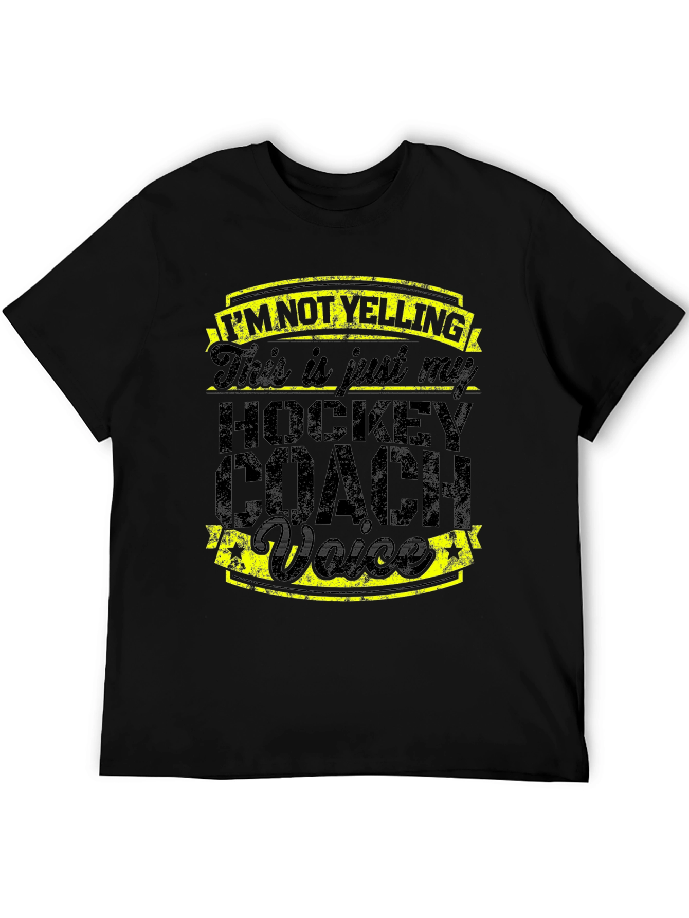 Hockey Coach Voice T-Shirt - Funny Sports Tee