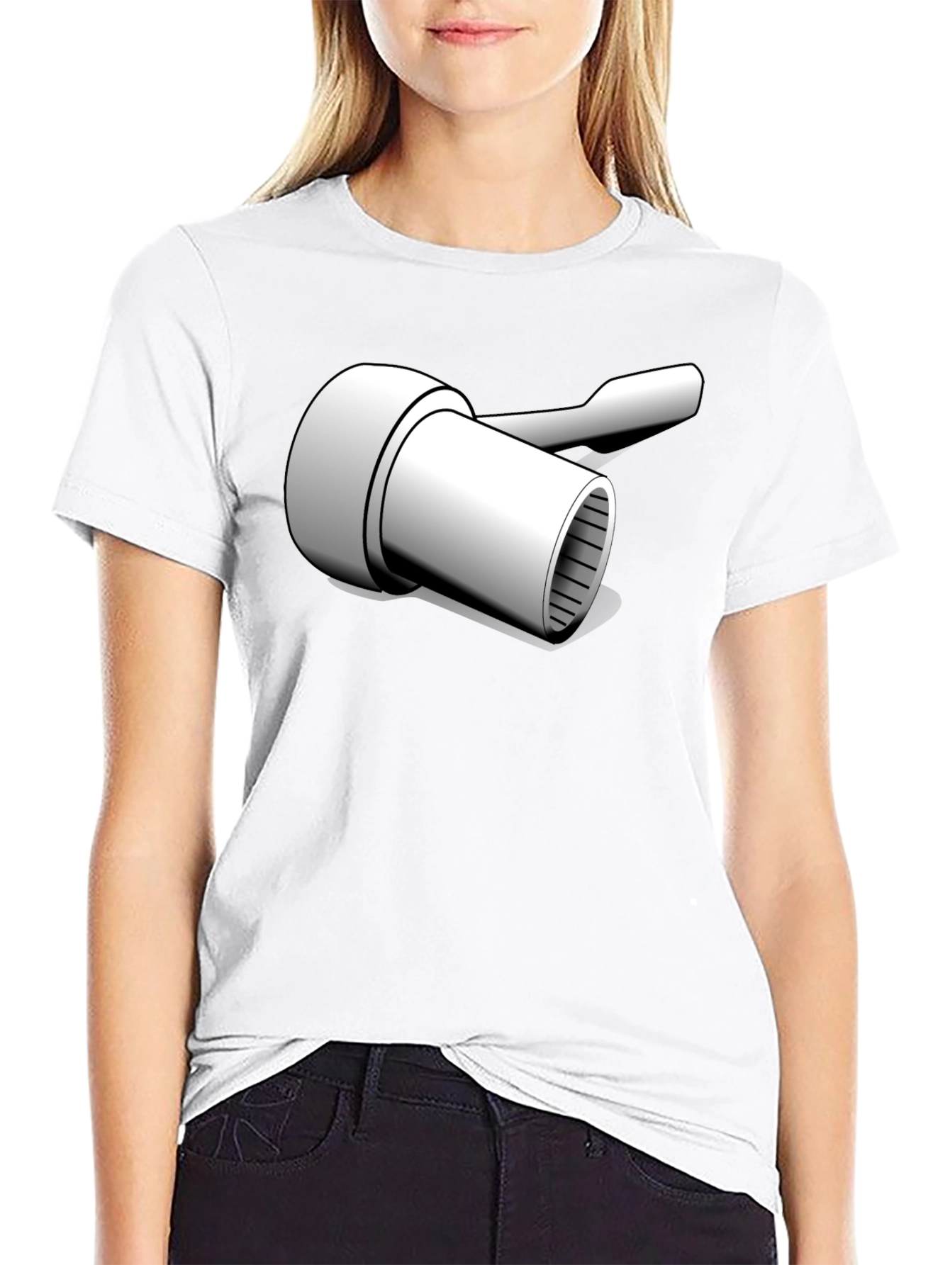 Novelty Wrench Graphic T-Shirt - Black