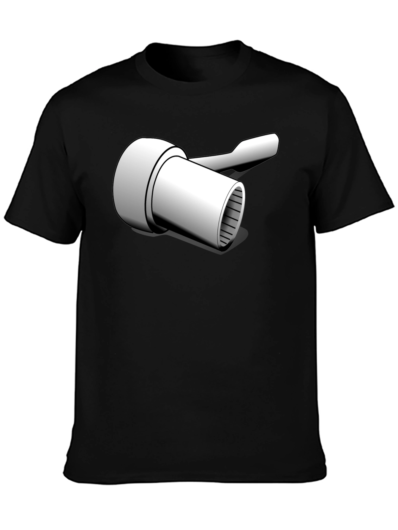 Novelty Wrench Graphic T-Shirt - Black