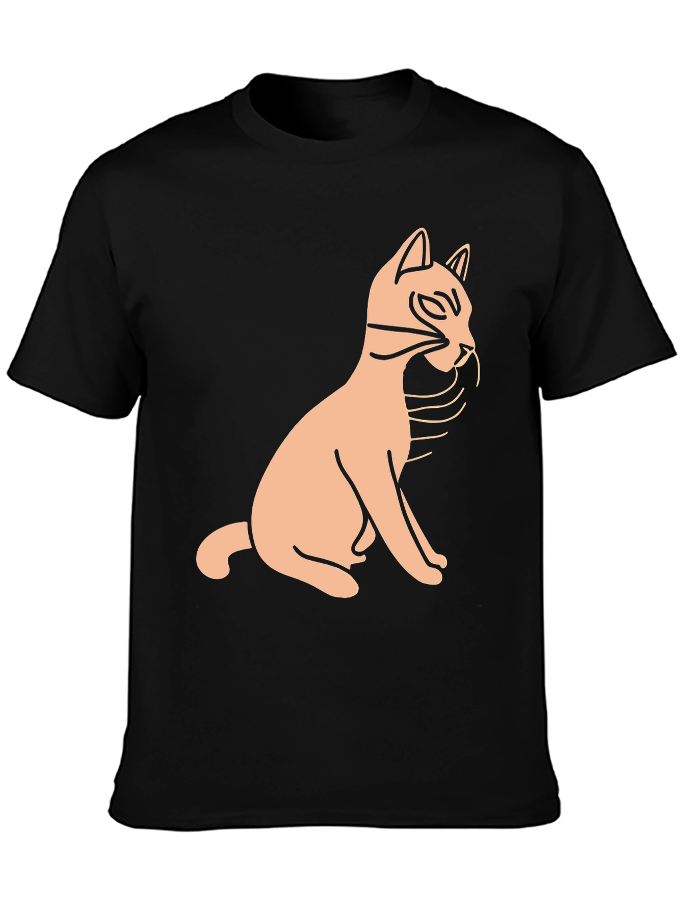 Black Cat Graphic Tee - Unisex Casual Style