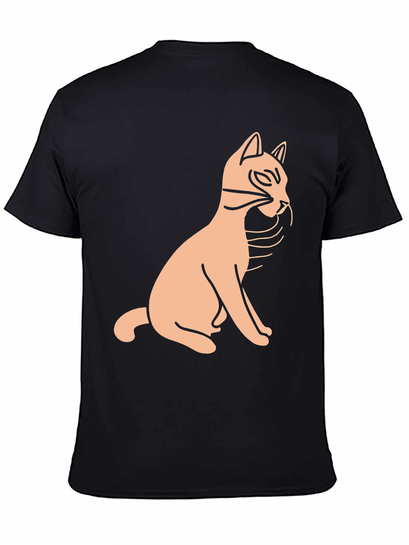 Black Cat Graphic Tee - Unisex Casual Style