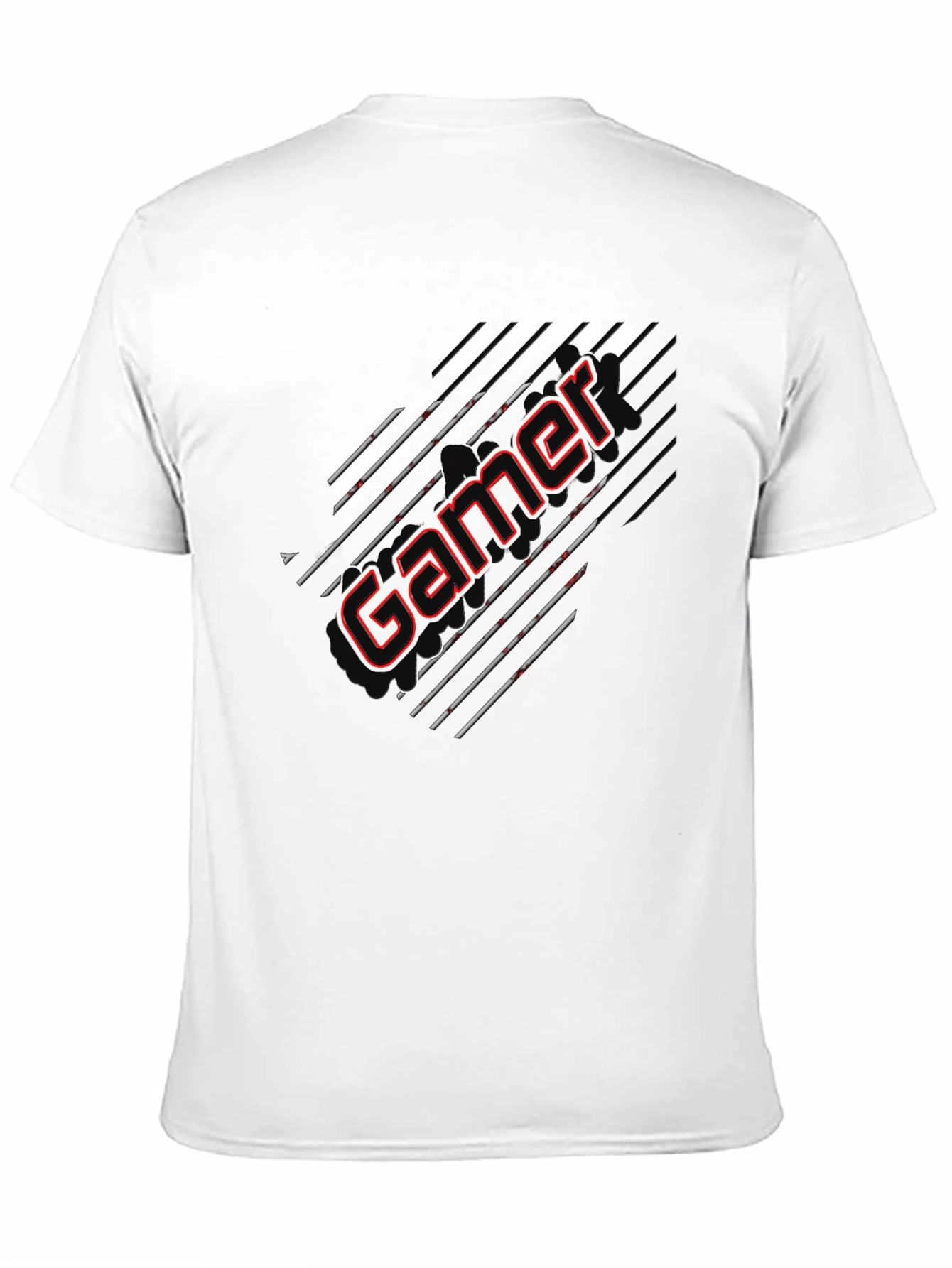 Gamer Graphic Tee - Black Cotton Blend