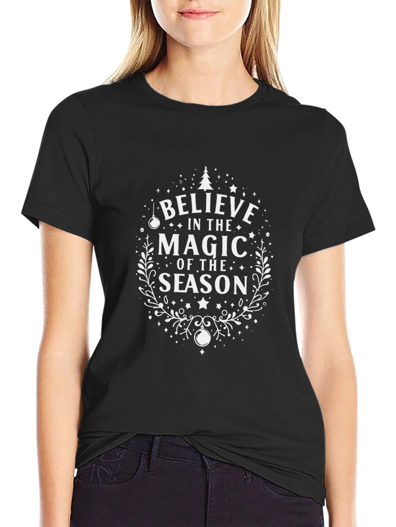 Believe in the Magic Season Black T-Shirt
