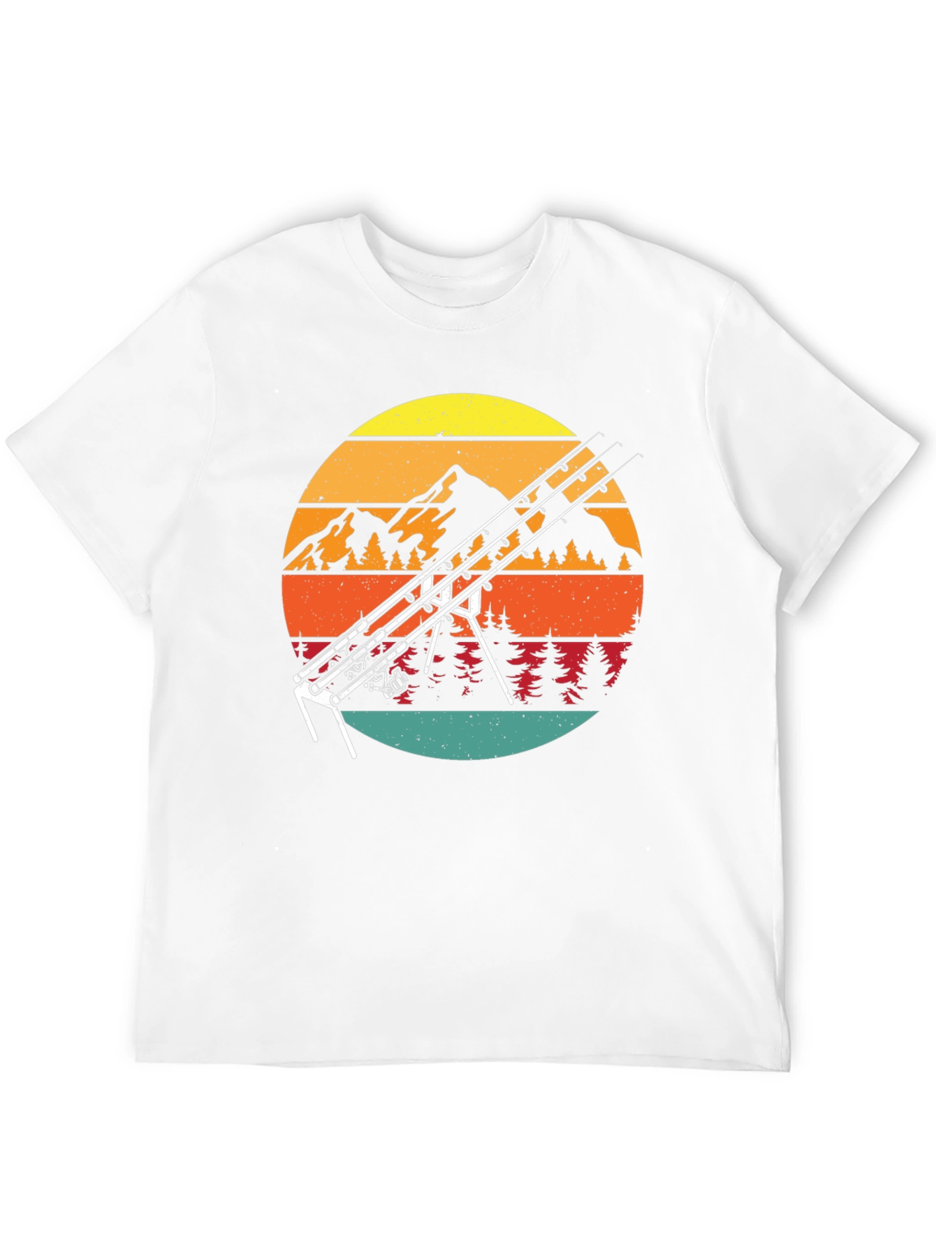Fishing Sunset Graphic Tee - Outdoor Adventure Shirt