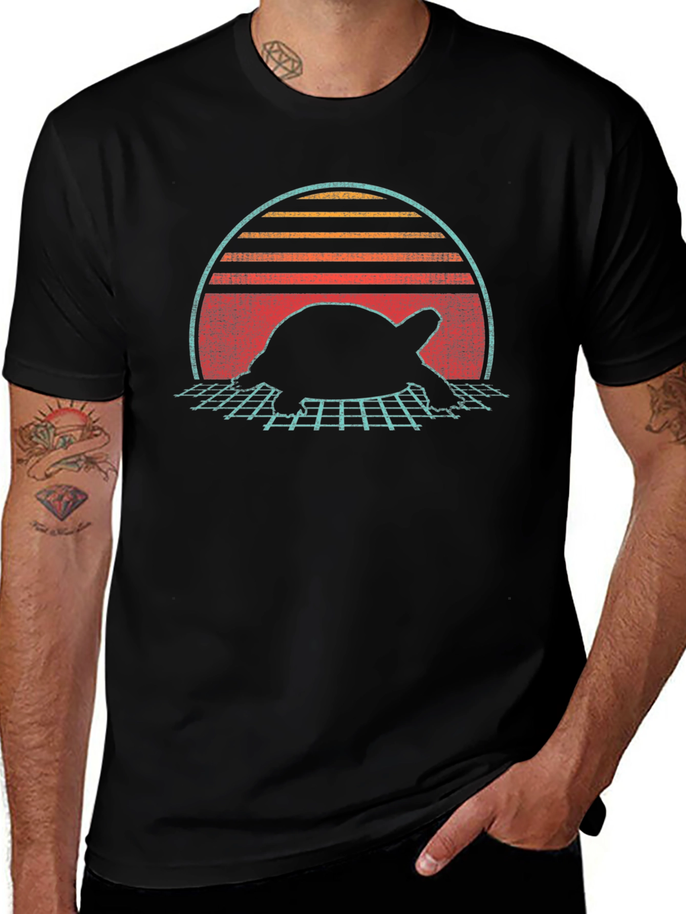 Retro Turtle Graphic Tee