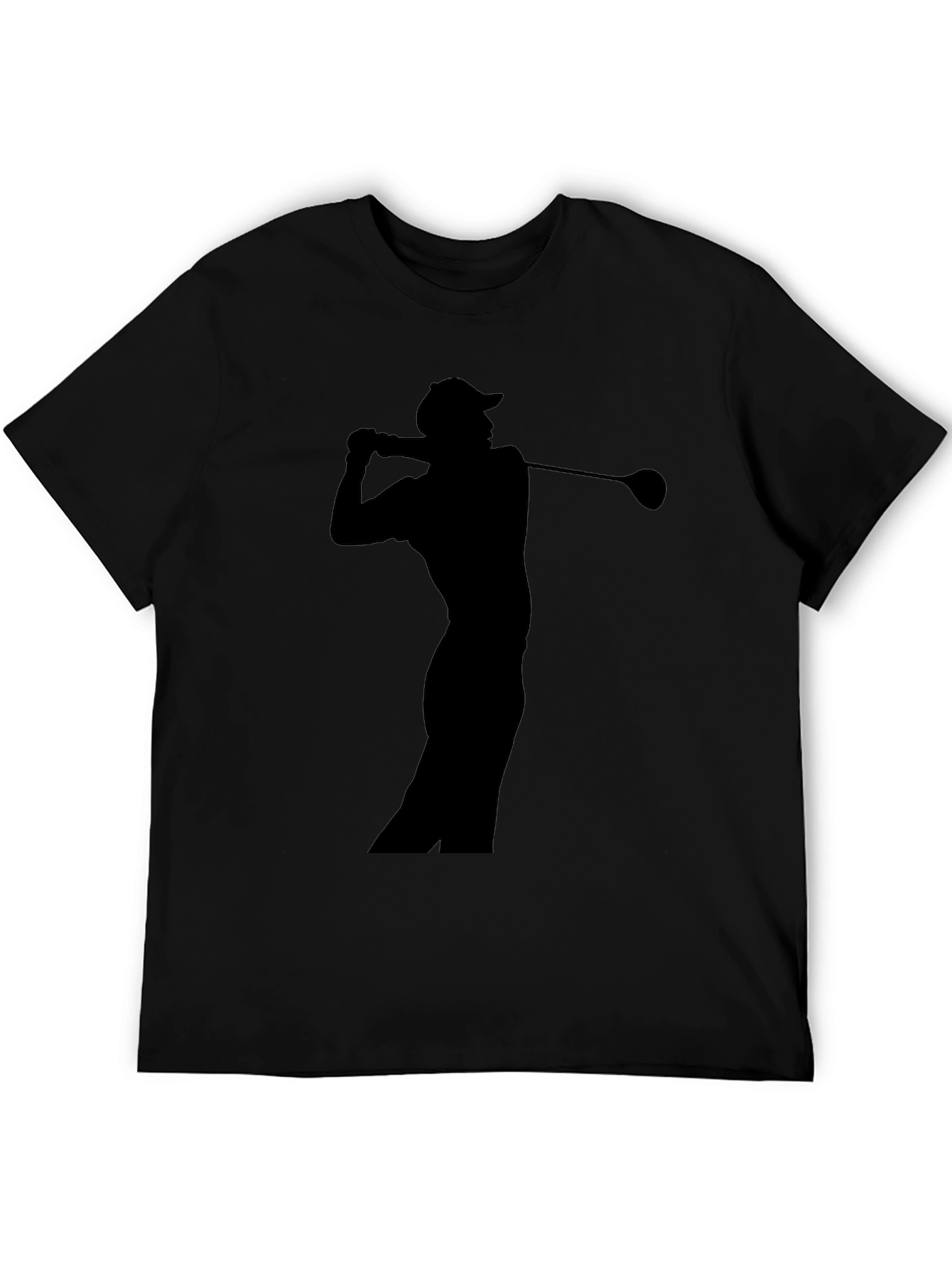 Golf Silhouette Black T-Shirt