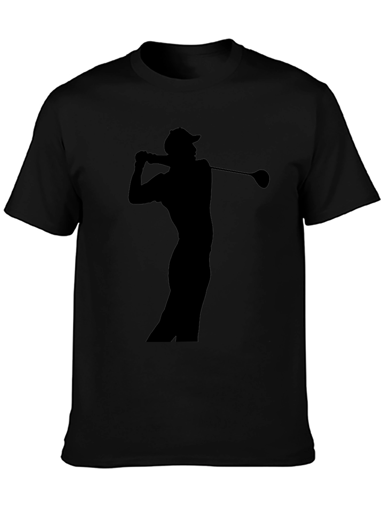 Golf Silhouette Black T-Shirt