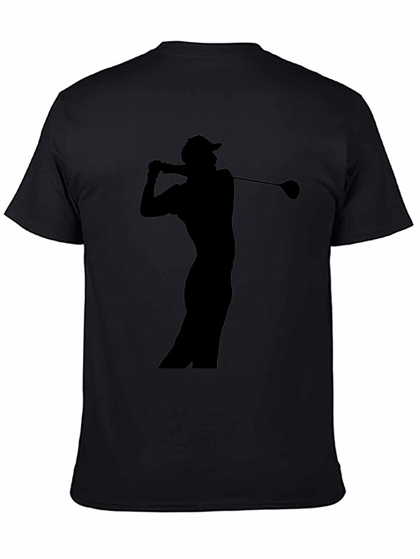 Golf Silhouette Black T-Shirt