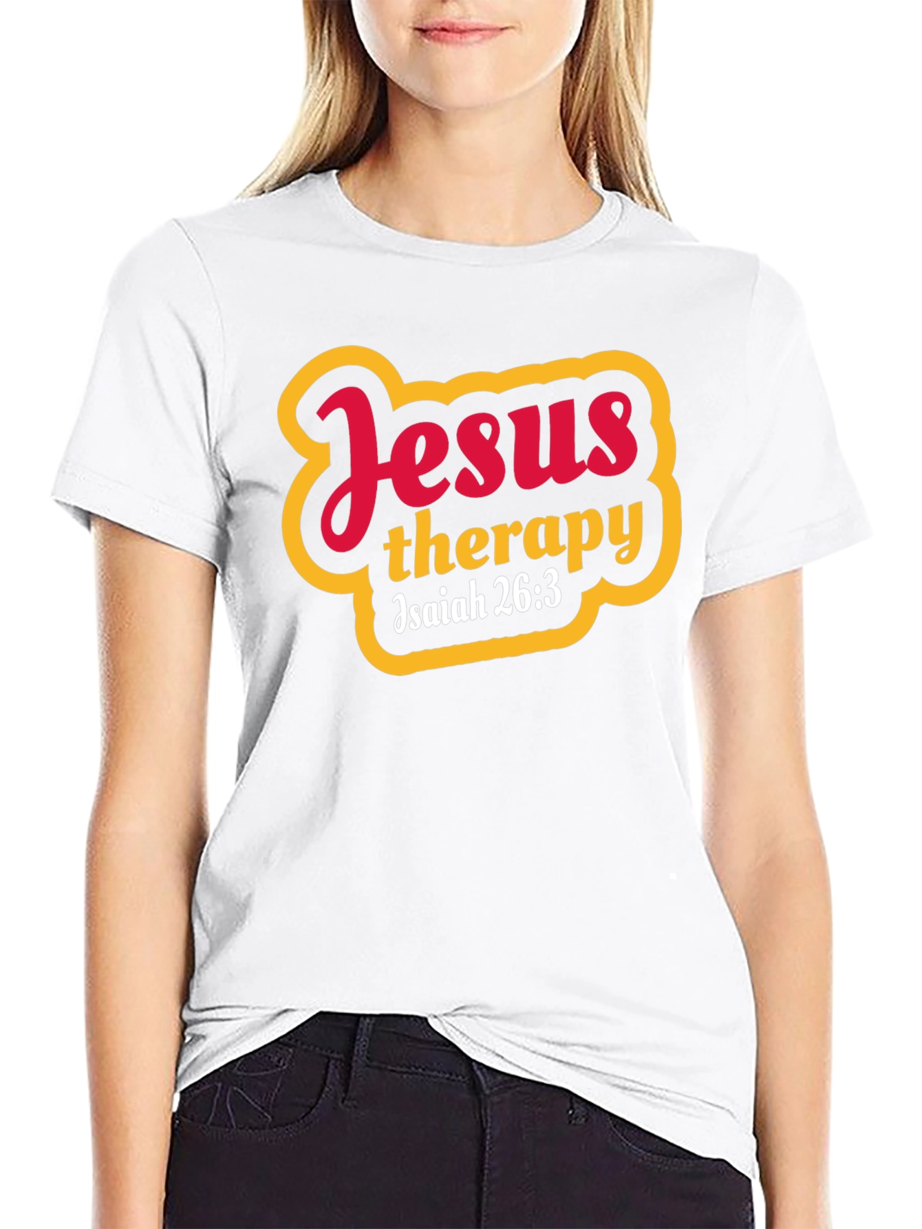 Jesus Therapy Isaiah 26:3 Graphic T-Shirt