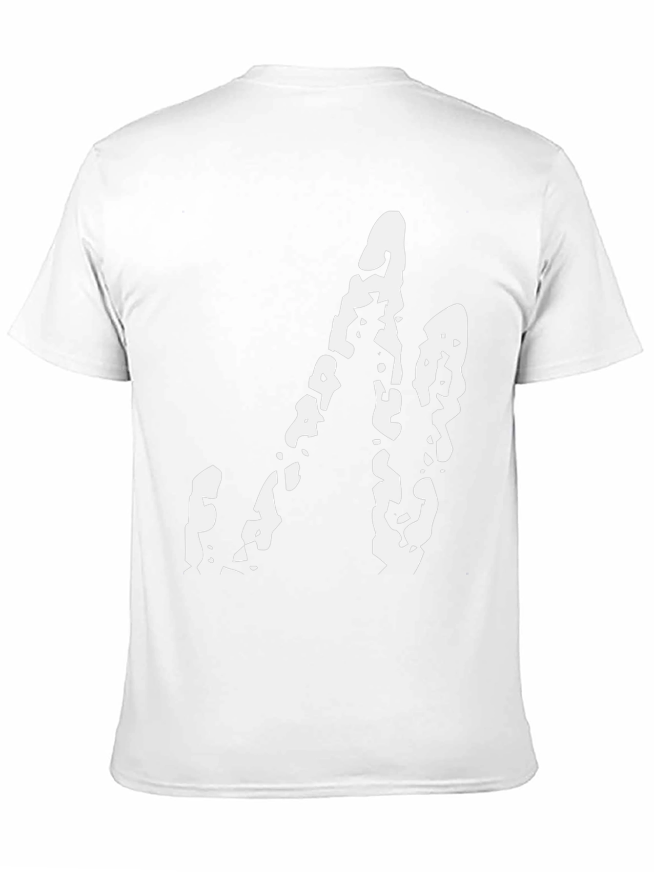 Abstract Graphic Print Black Tee