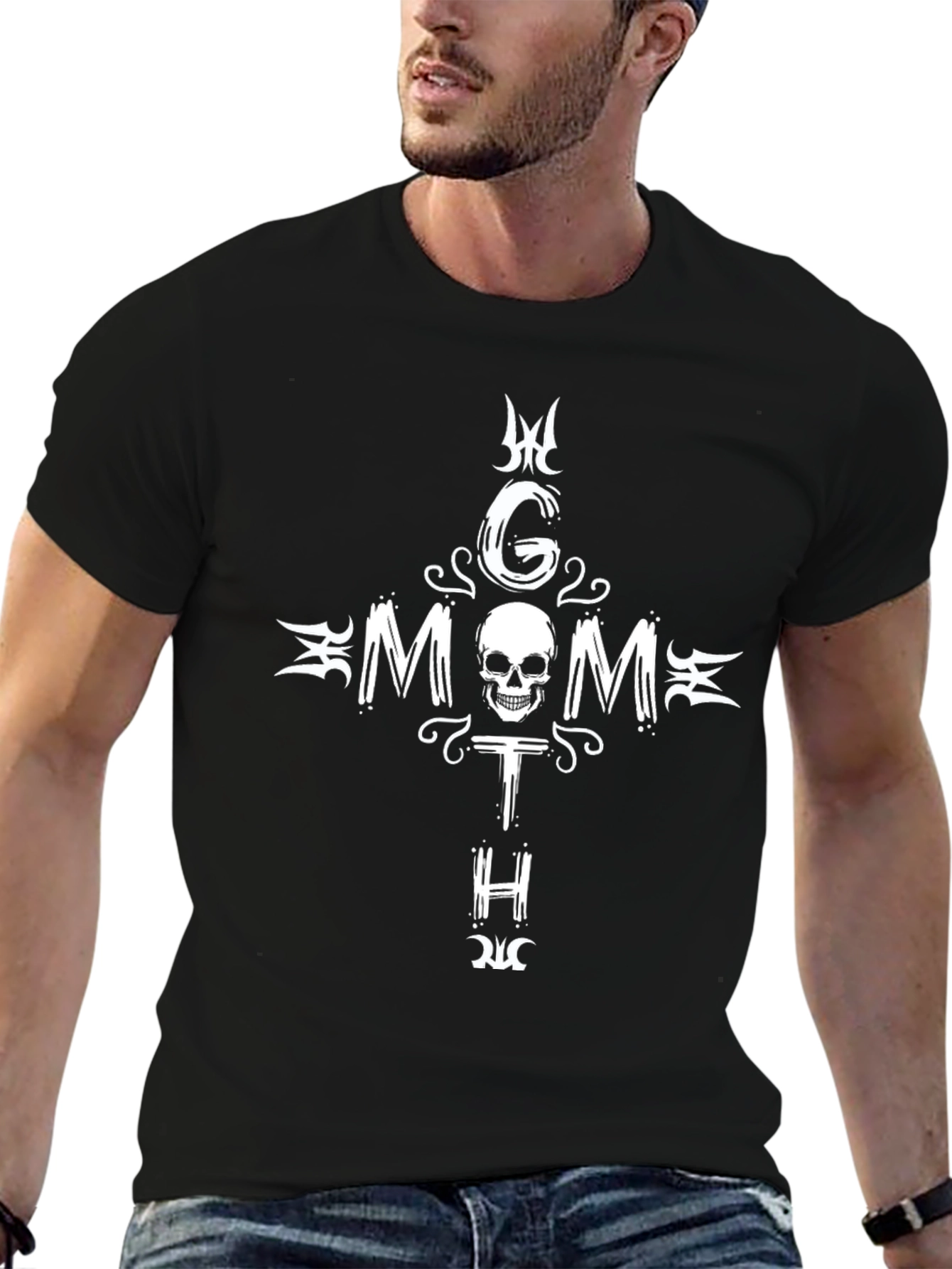 Goth Mom T-Shirt - Skull Graphic Tee