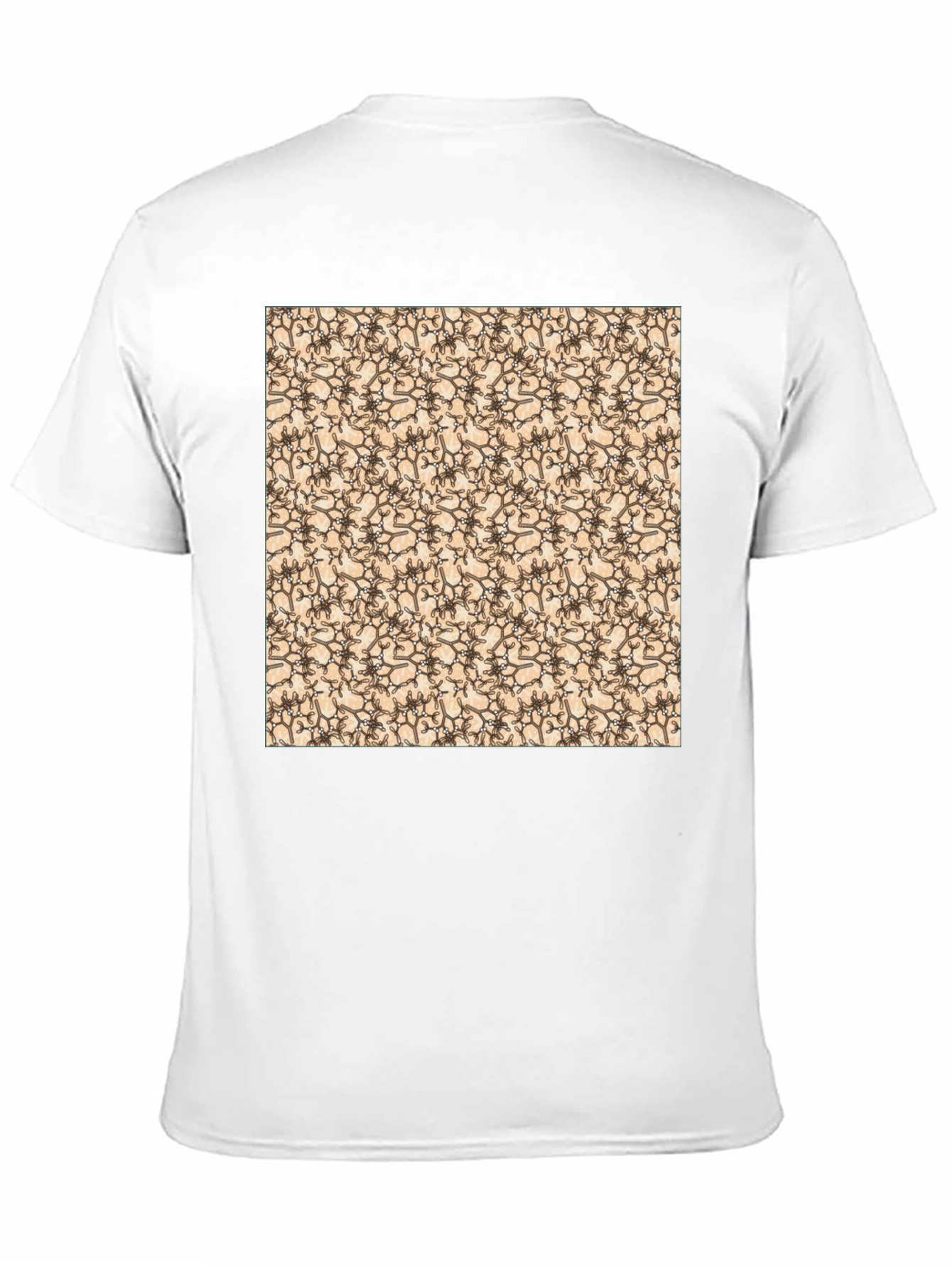Patterned Black T-Shirt