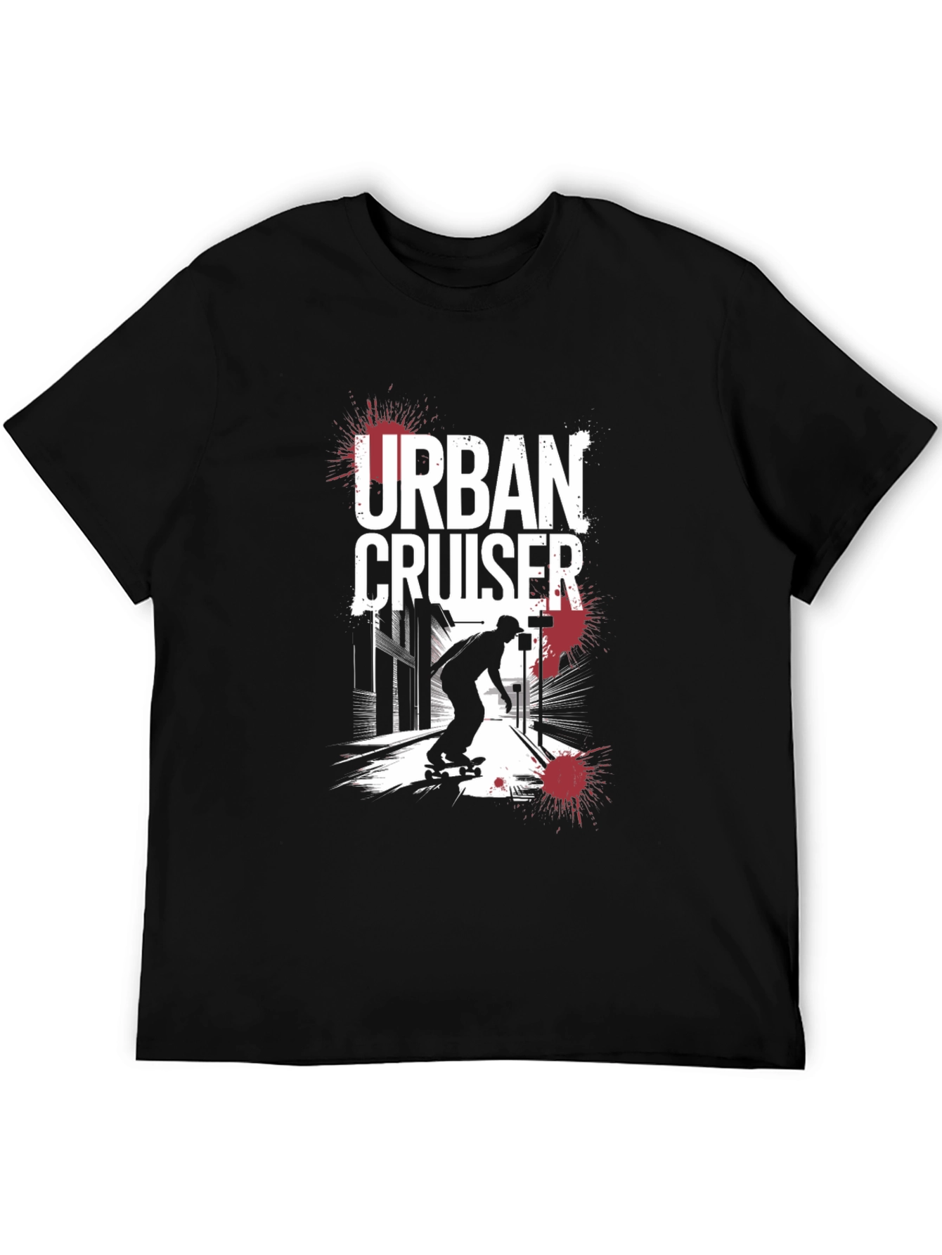 Urban Cruiser Graphic Tee - Black Skater T-Shirt