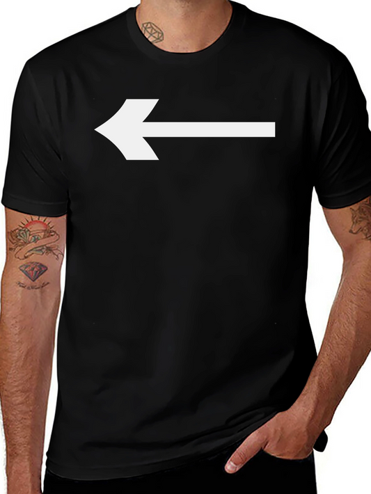 Left Arrow Graphic Tee - Point the Way!