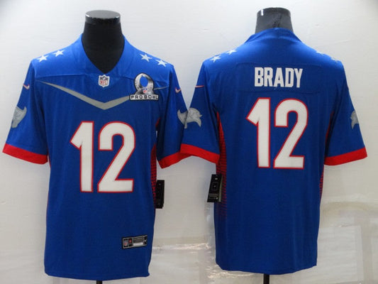 Men's Tampa Bay Buccaneers Tom Brady #12 Blue ALL STAR Game Jerseys
