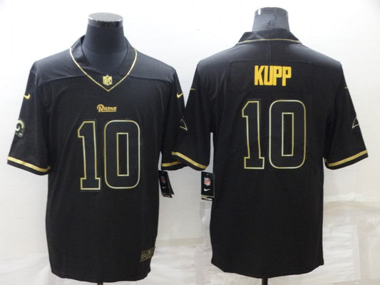 Men's Los Angeles Rams Cooper Kupp #10 Black Game Player Jerseys