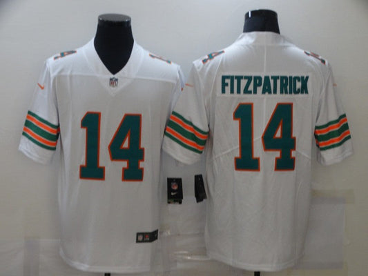 Men's Miami Dolphins Ryan Fitzpatrick #14 White Game Player Jerseys