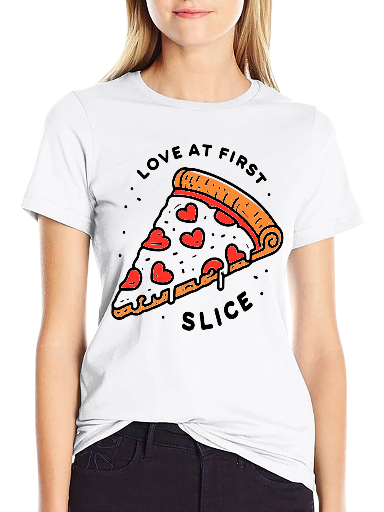 Love at First Slice Pizza T-Shirt