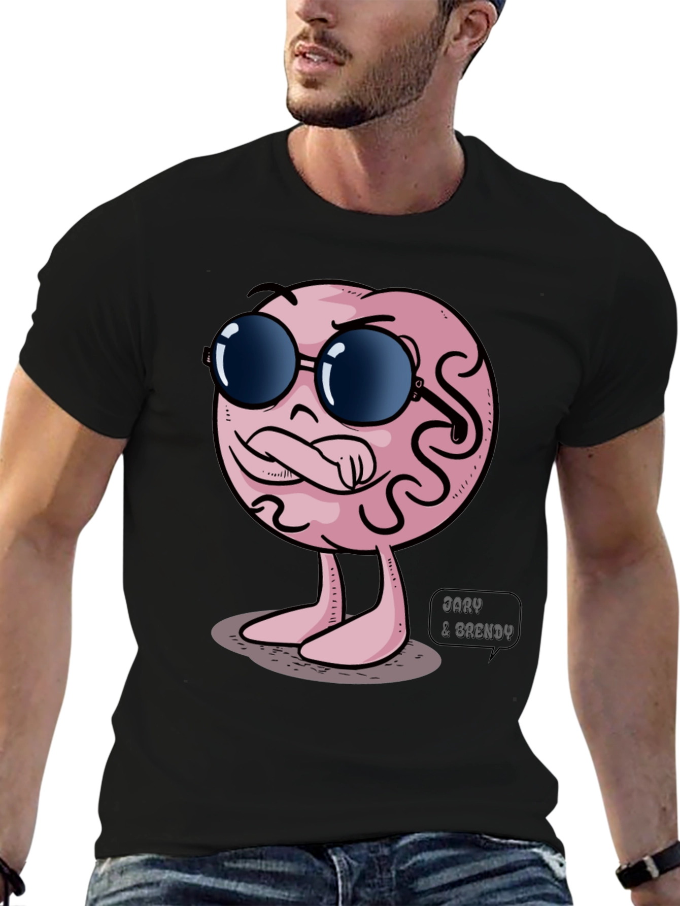 Cool Brain Graphic T-Shirt - Unique Design