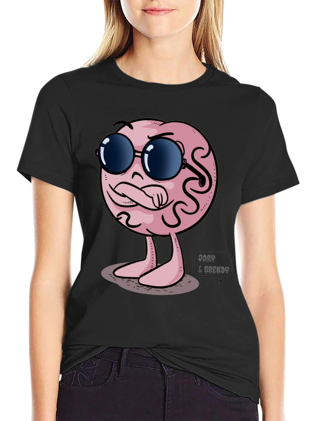 Cool Brain Graphic T-Shirt - Unique Design