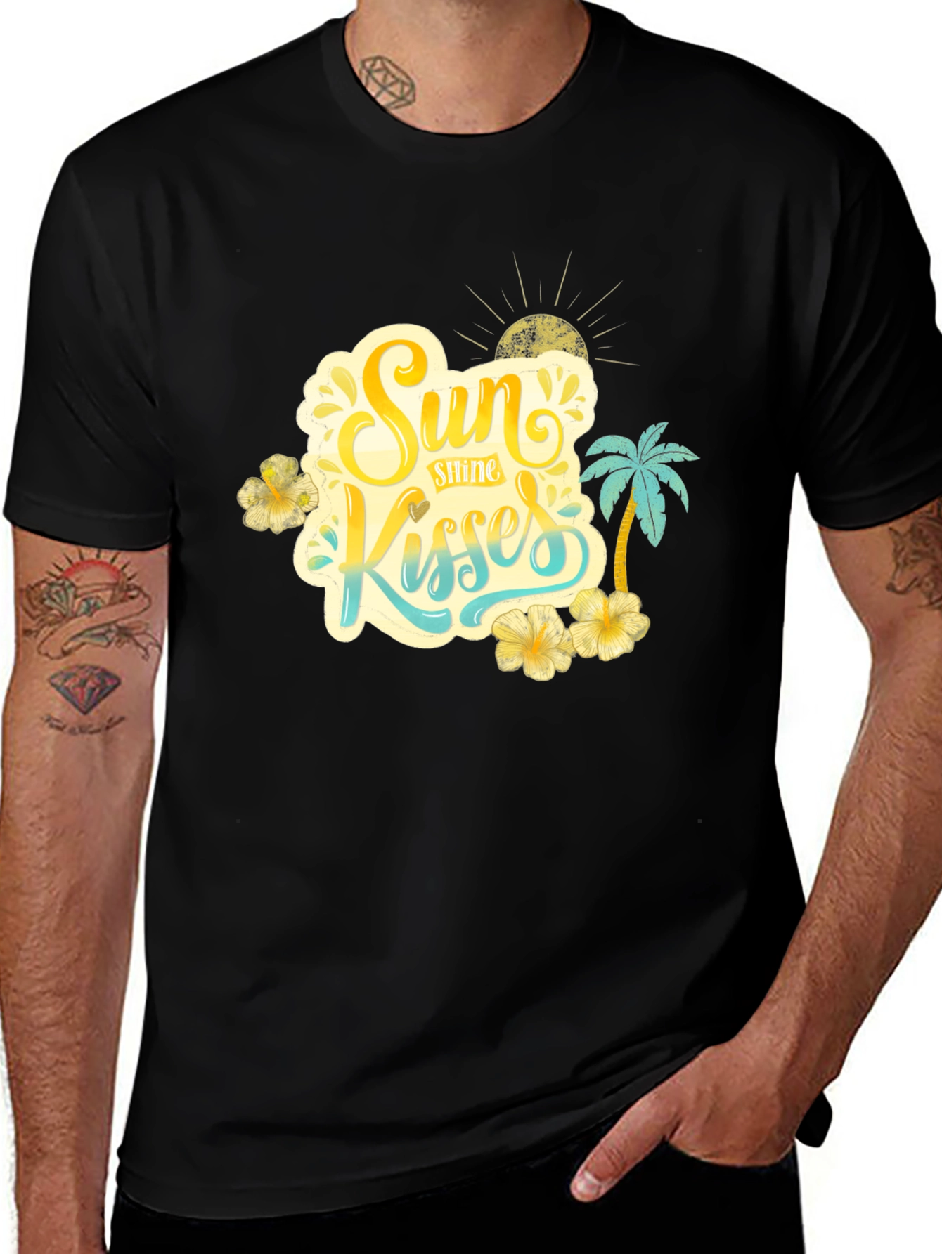 Sun Kisses Graphic T-Shirt Summer Style