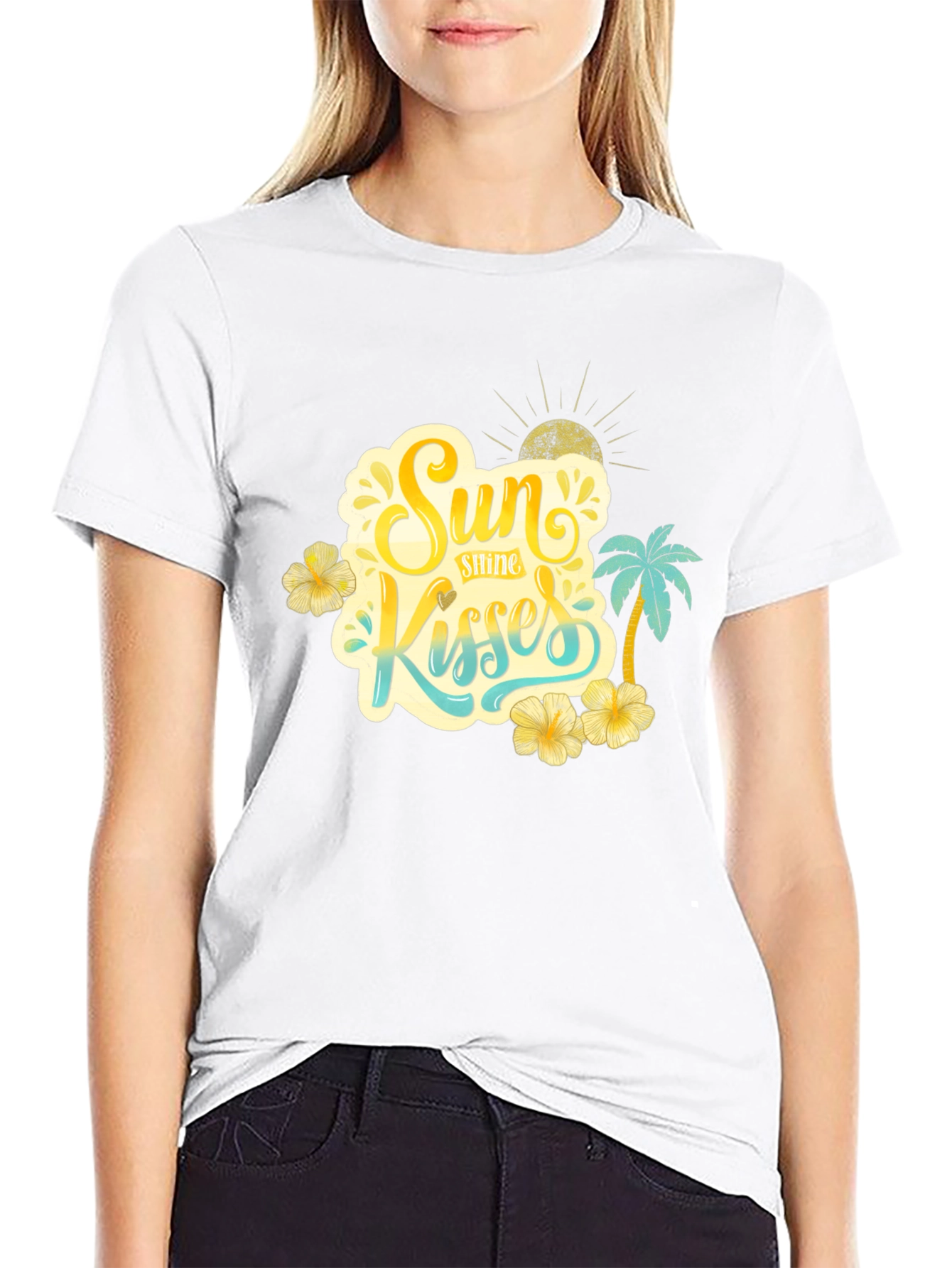 Sun Kisses Graphic T-Shirt Summer Style