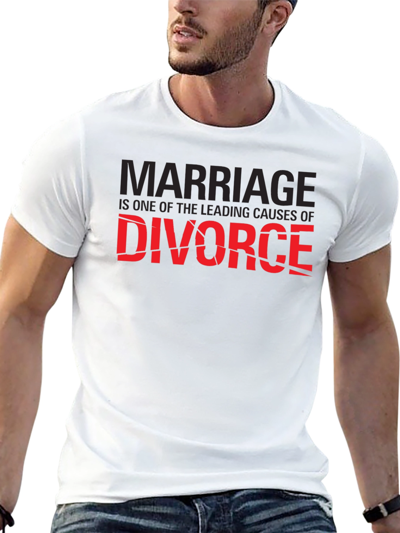 Marriage Causes Divorce T-Shirt - Funny Sarcastic Tee