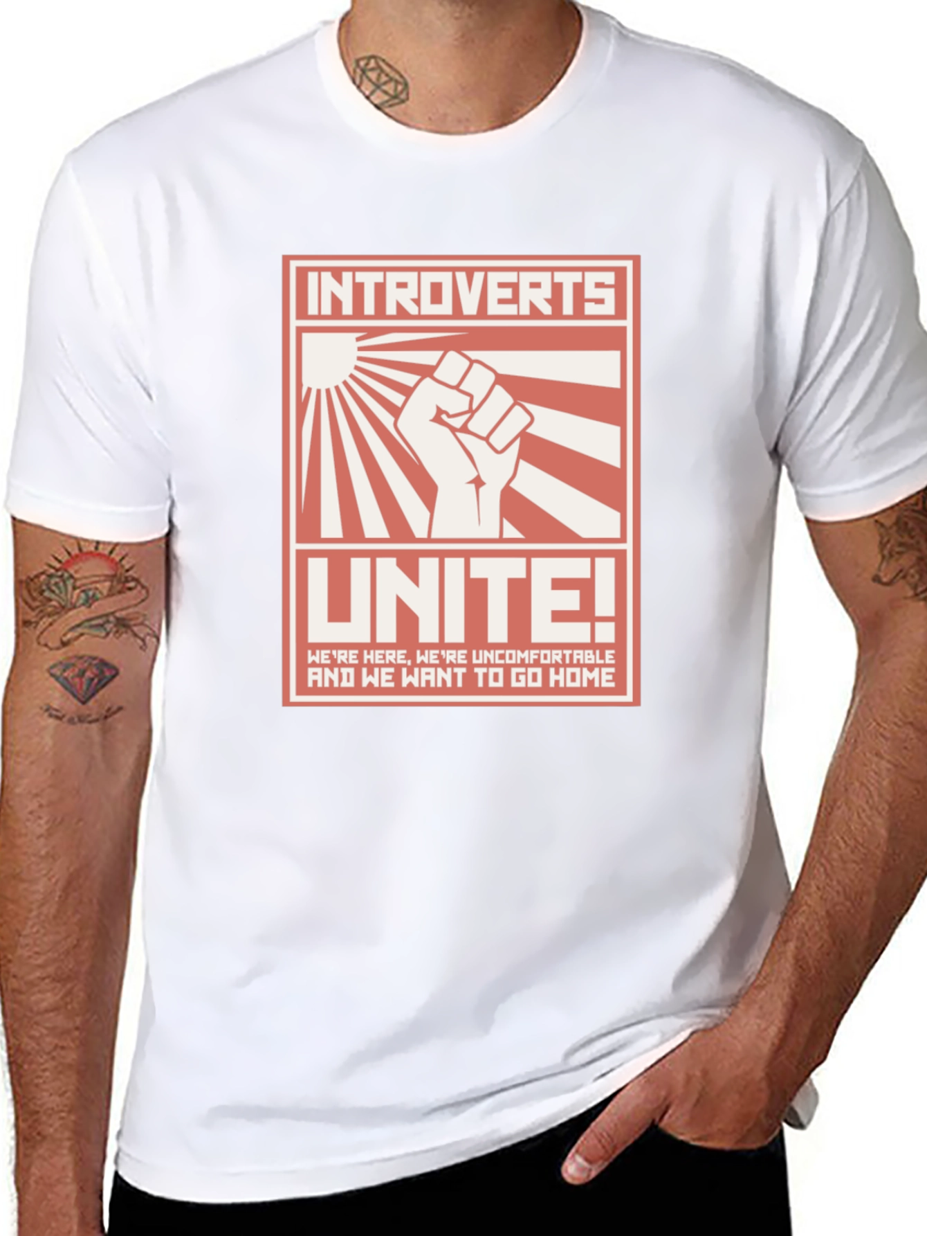 Introverts Unite T-Shirt: Funny Graphic Tee