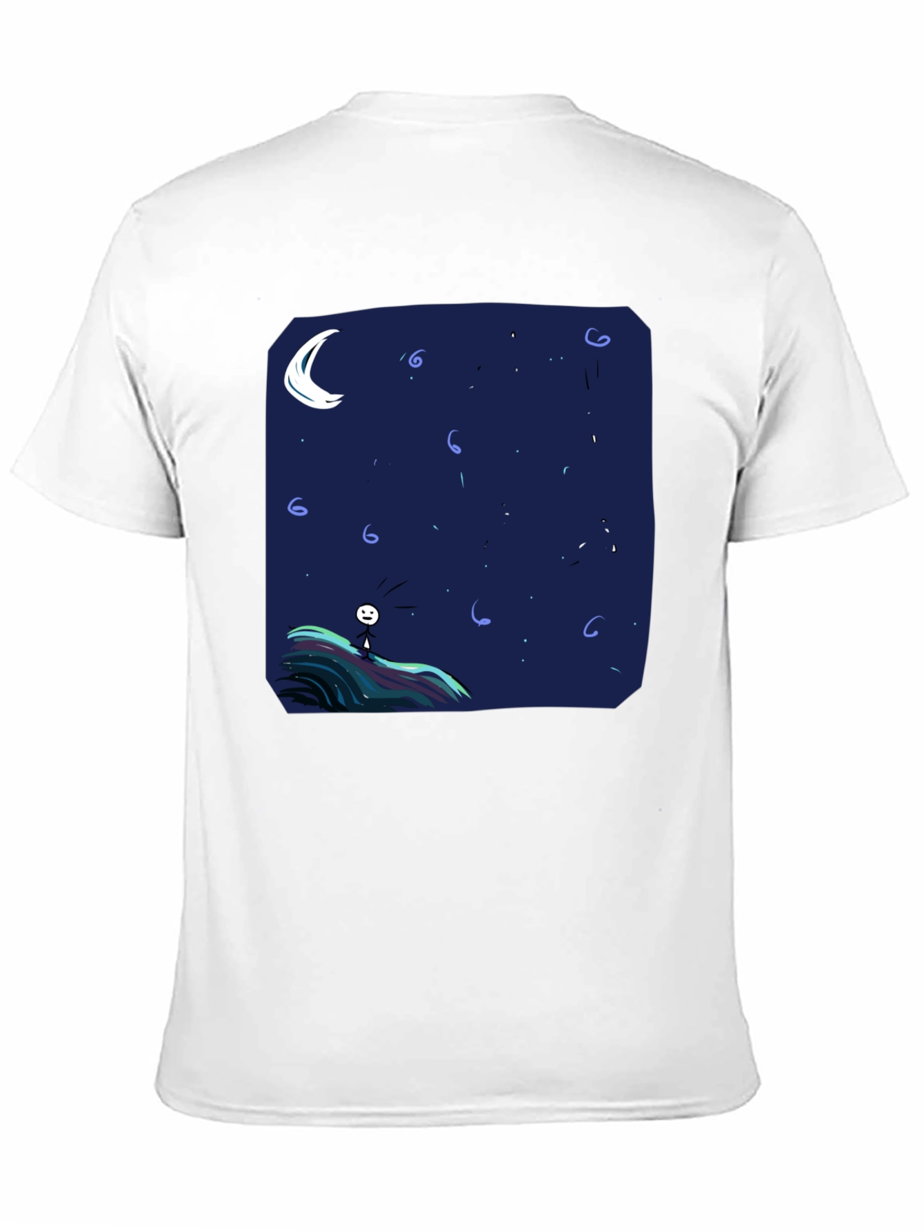Night Sky Graphic Tee - Mens Black T-Shirt