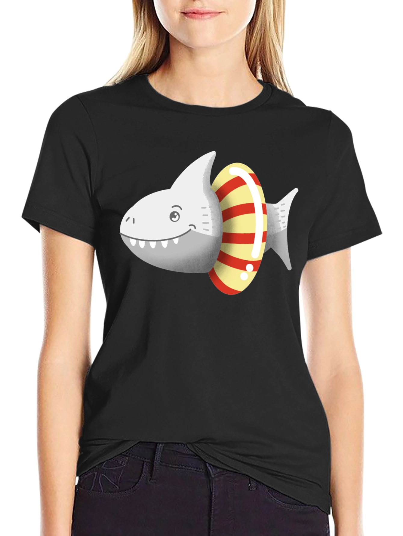 Shark Life Saver Graphic T-Shirt