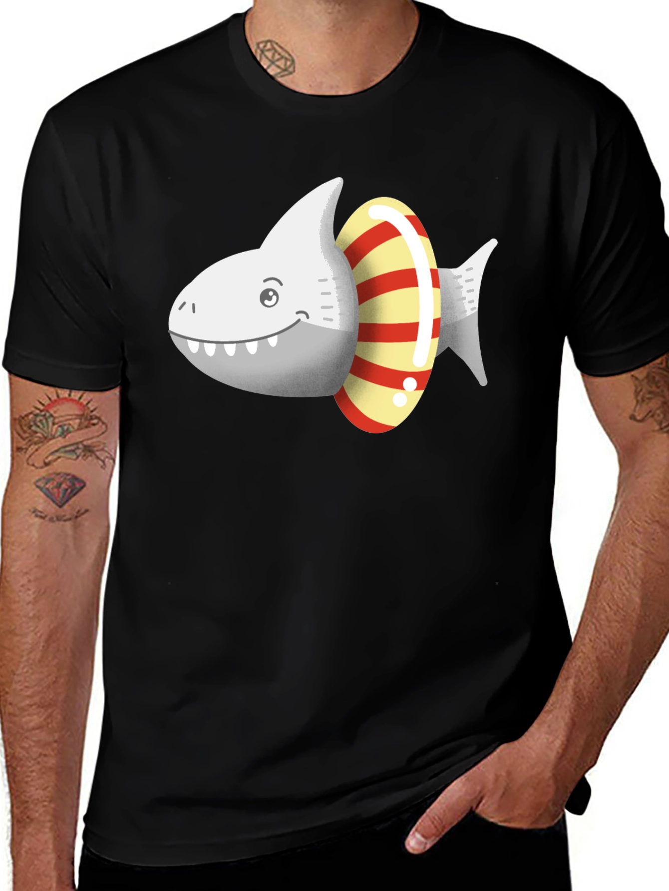 Shark Life Saver Graphic T-Shirt