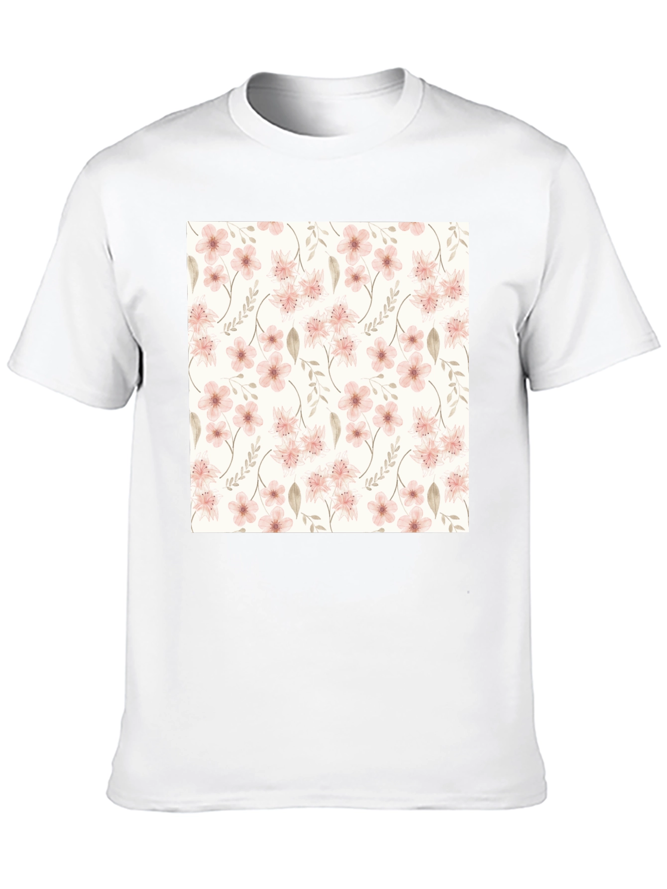 Floral Pattern Black T-Shirt - Stylish Casual Wear