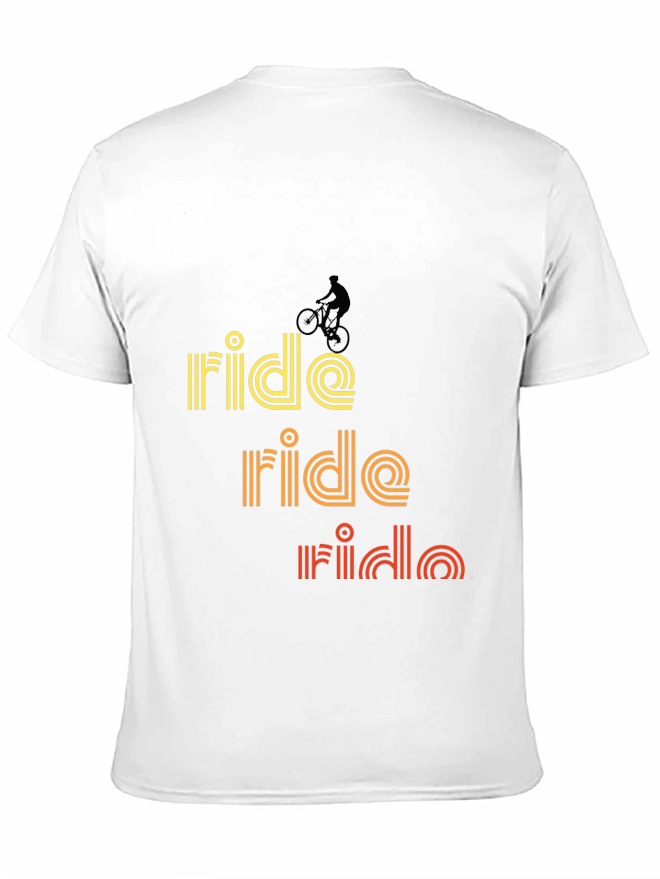 Retro Ride Bicycle Graphic Tee - Black