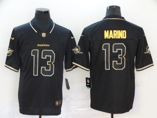 Men's Miami Dolphins Dan Marino #13 Black Alternate Game Jerseys
