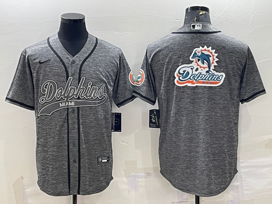 Men's Miami Dolphins Gray Game Jerseys
