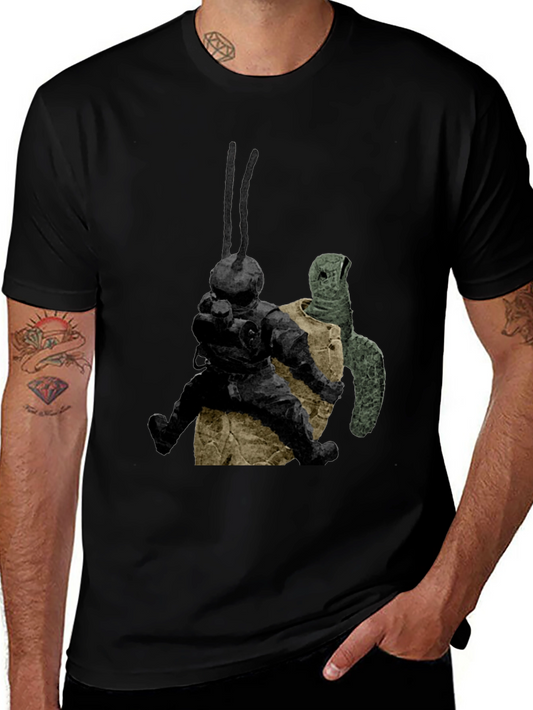 Diver & Turtle Graphic Tee - Unique Design Soft Cotton