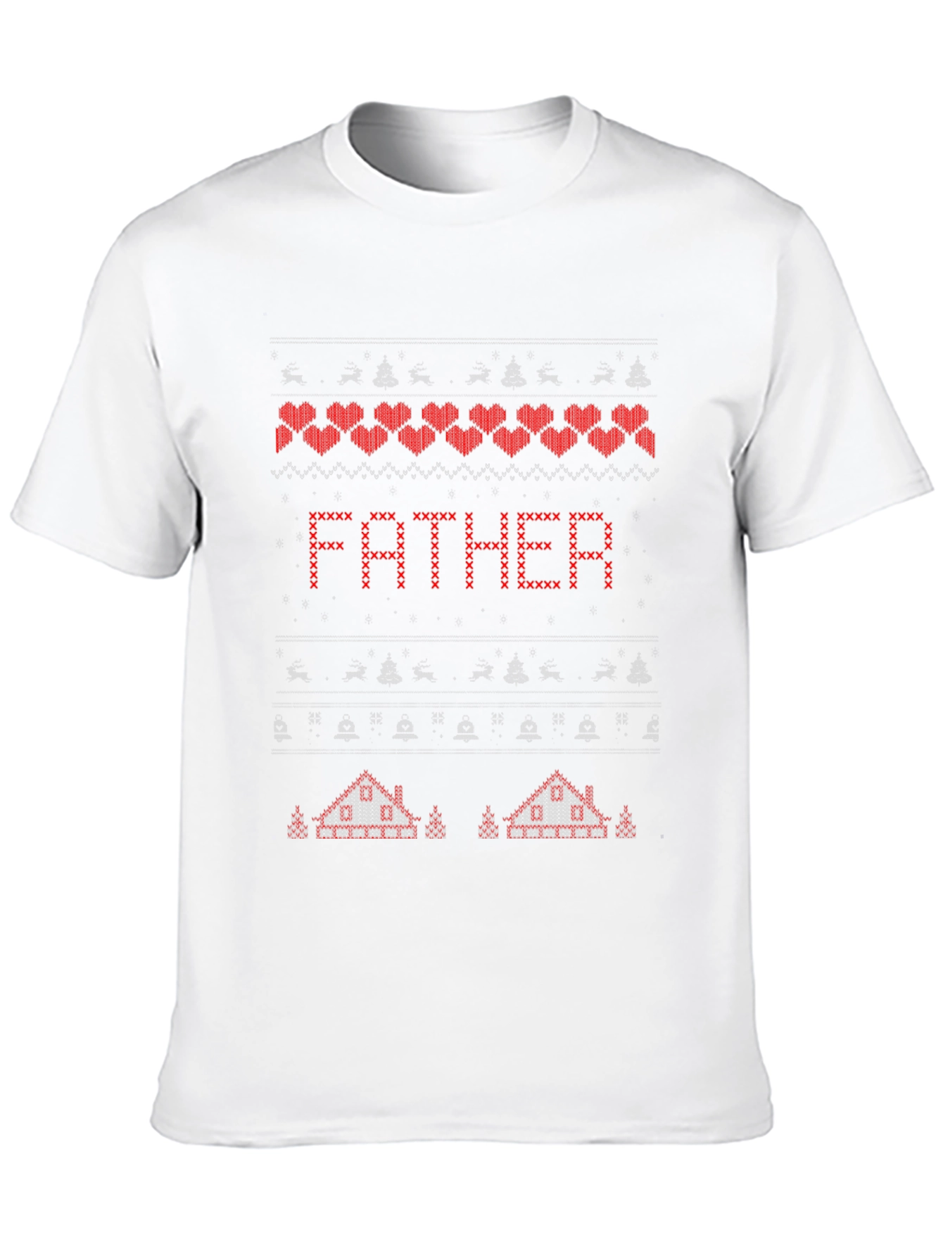 Fathers Day Sweater Pattern T-Shirt