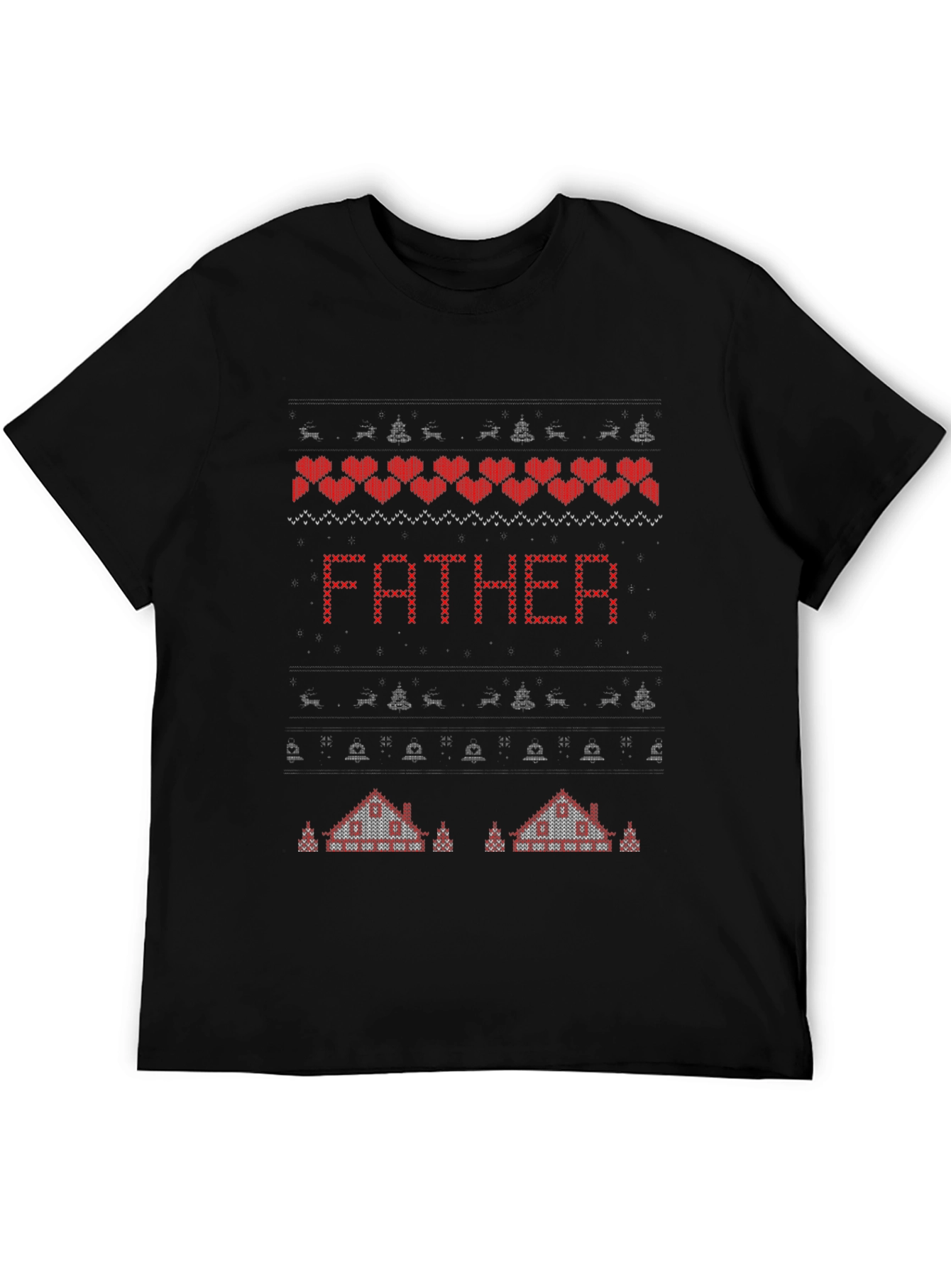Fathers Day Sweater Pattern T-Shirt