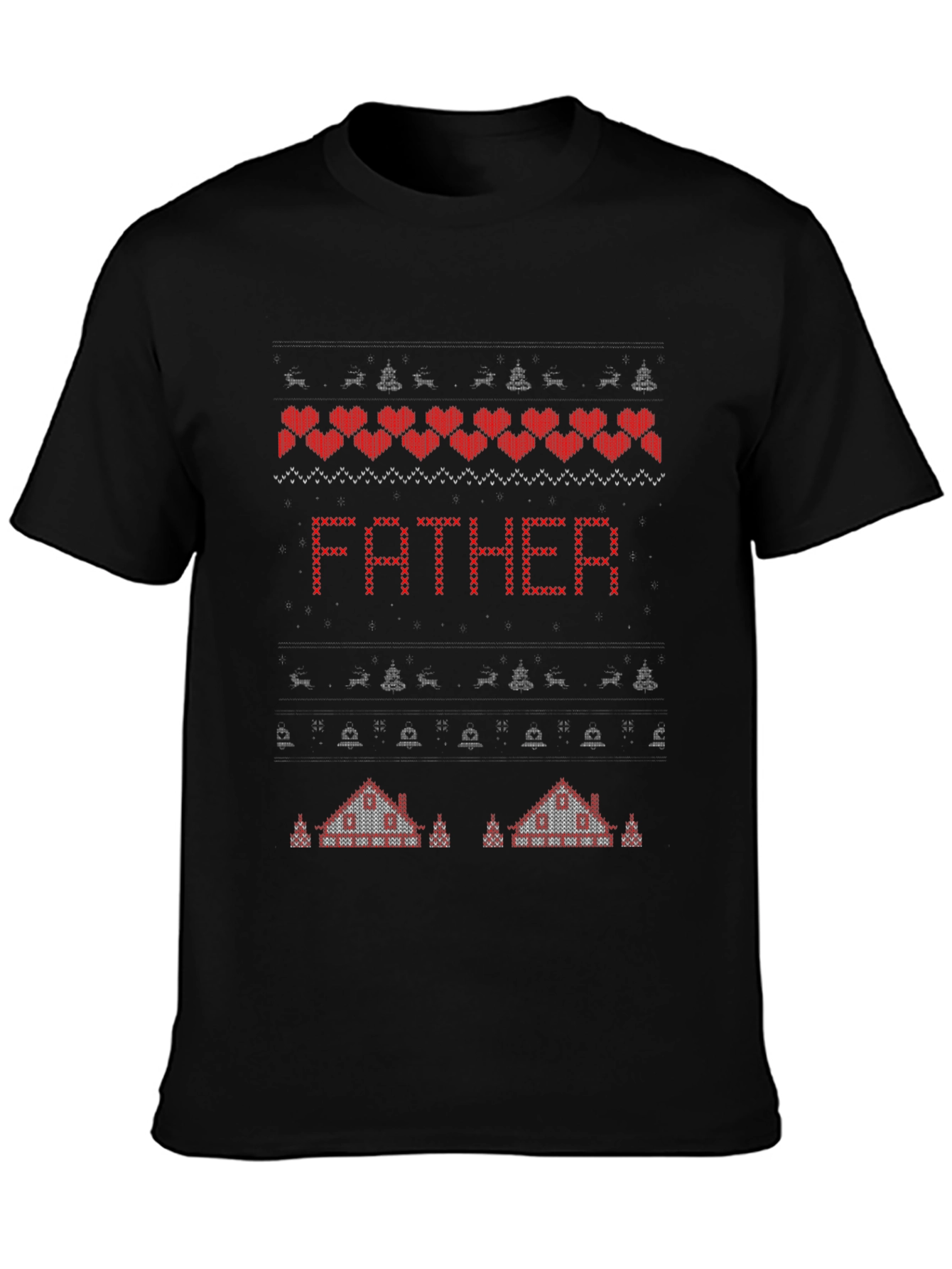 Fathers Day Sweater Pattern T-Shirt