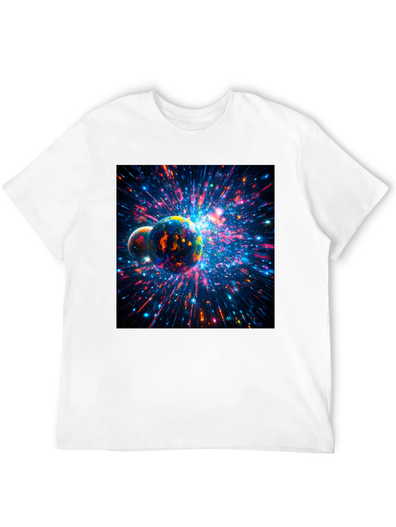 Cosmic Planets Black T-Shirt