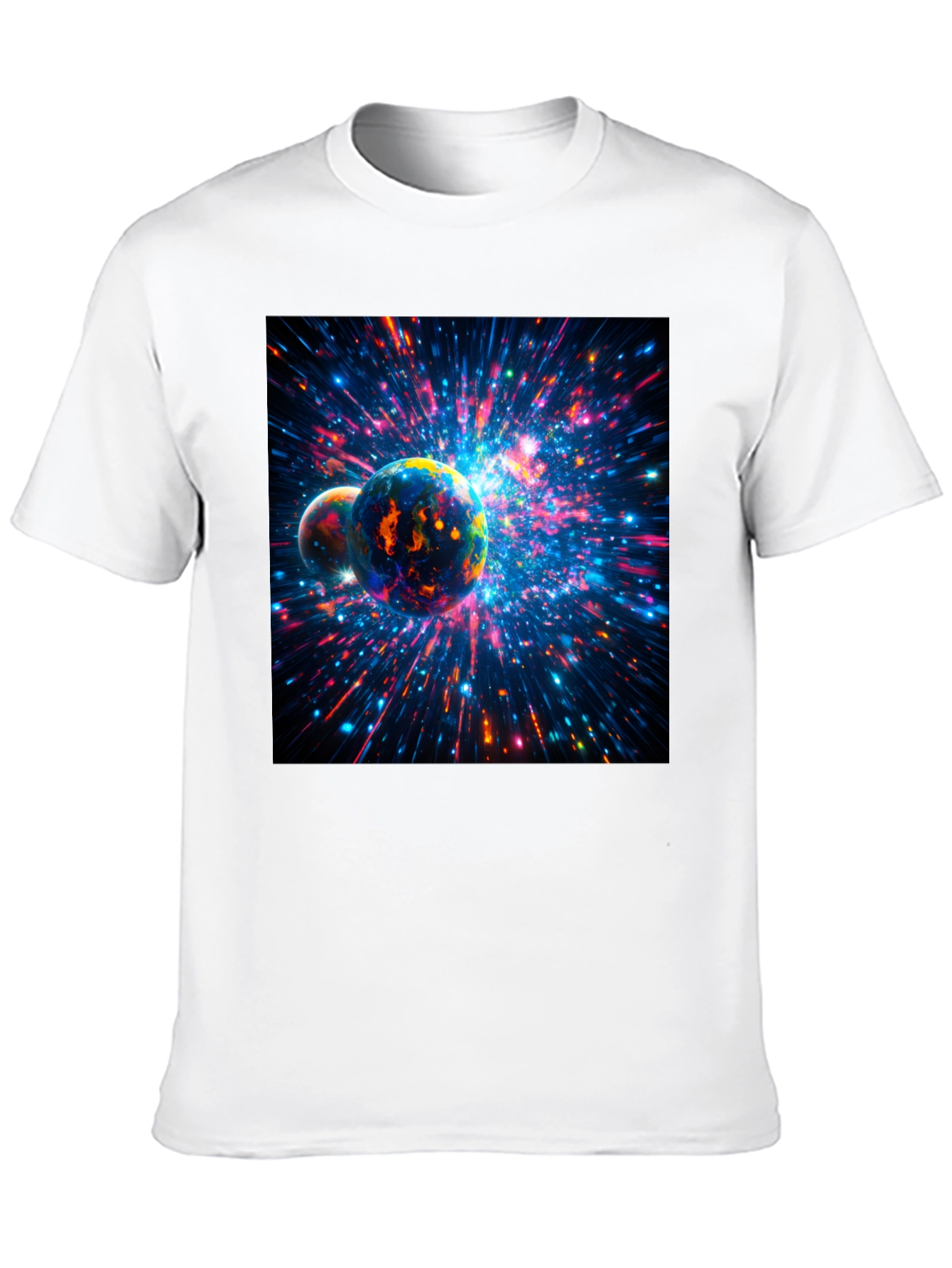 Cosmic Planets Black T-Shirt