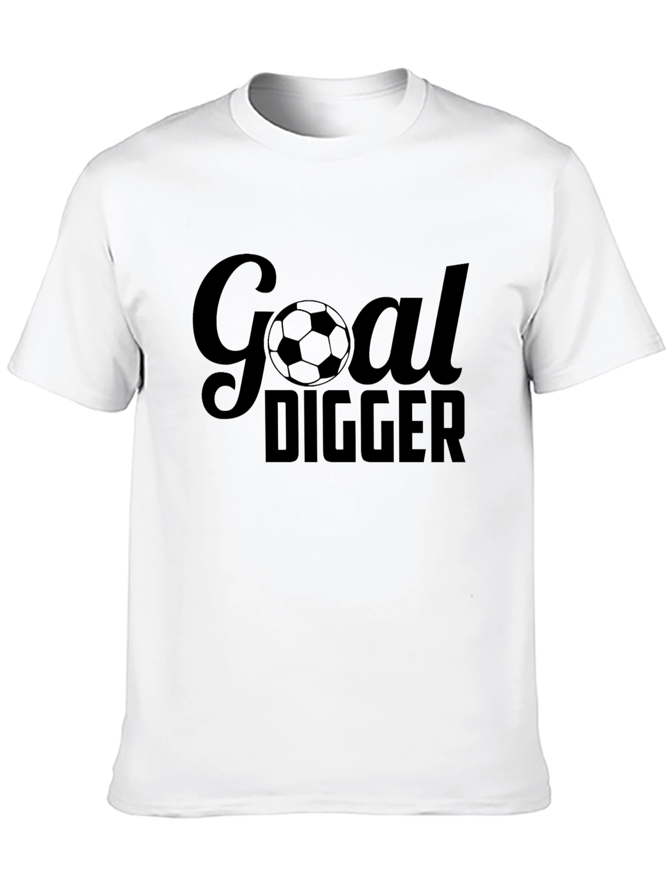 Goal Digger Soccer T-Shirt - Black Cotton Tee
