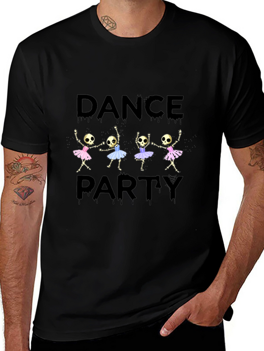 Skeleton Dance Party Tee - Halloween Fun