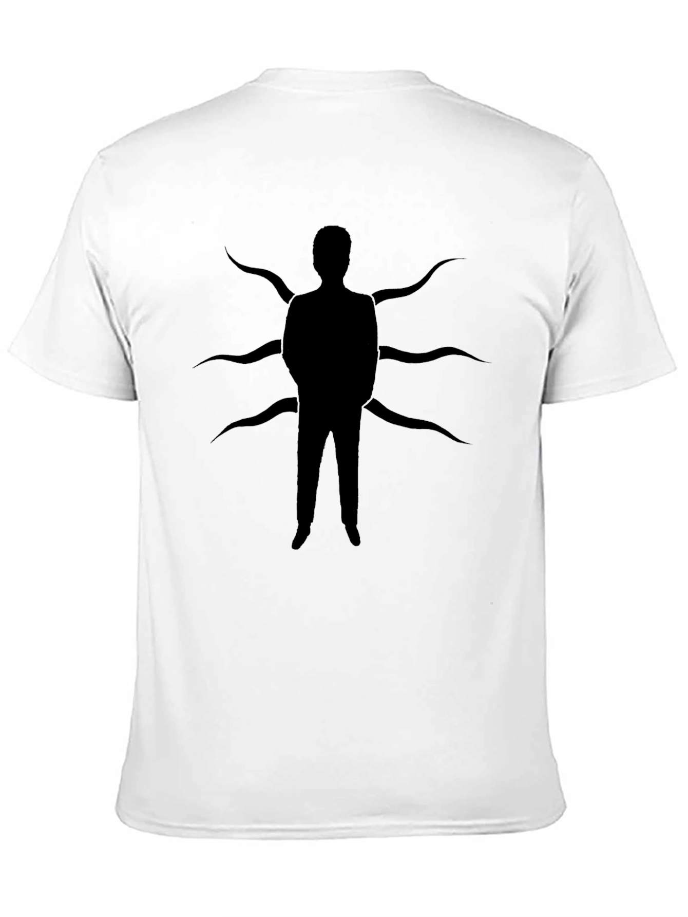 Slender Man Graphic Tee - Black Cotton T-Shirt