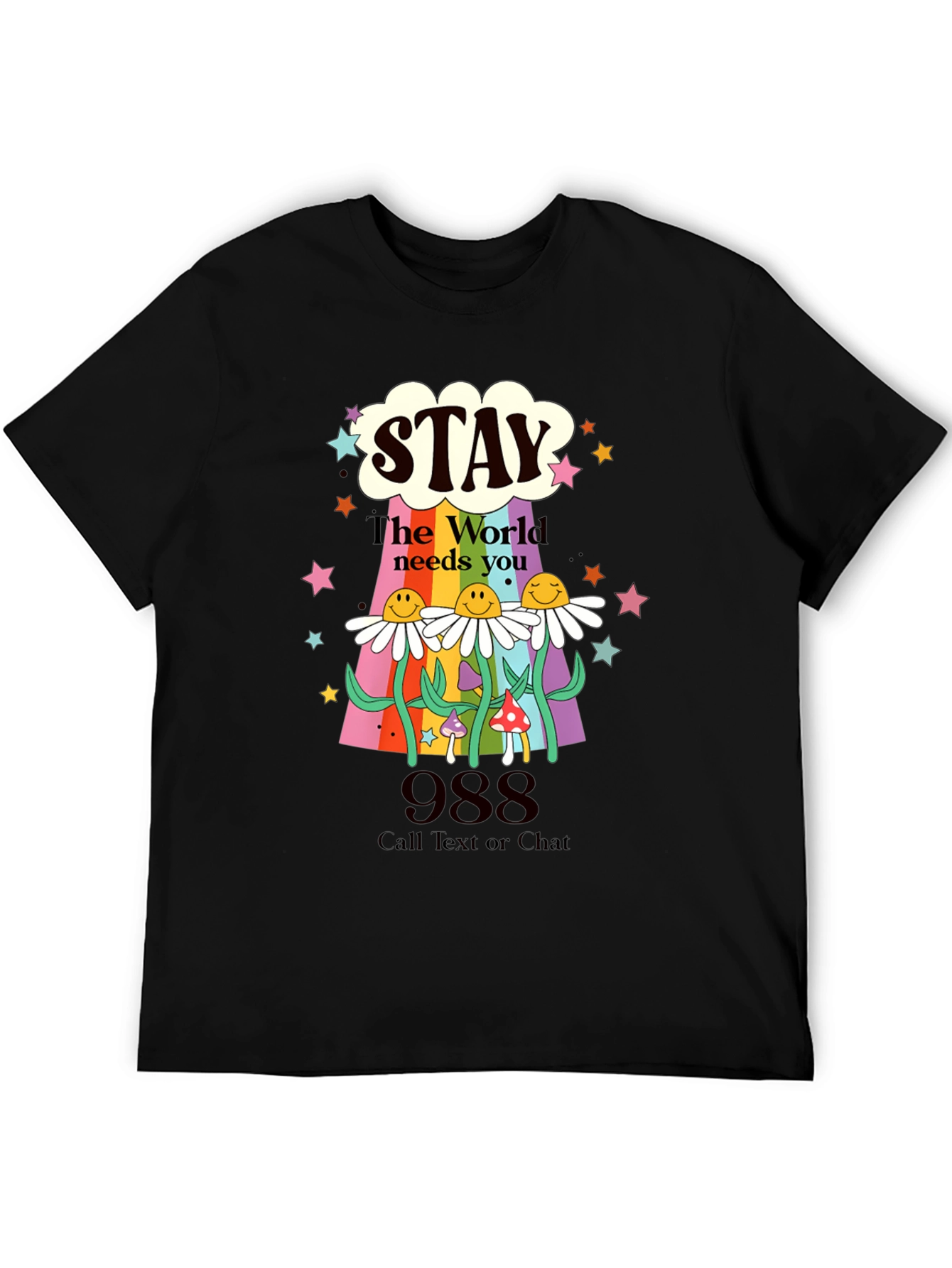 Stay 988 Mental Health Awareness Graphic Tee