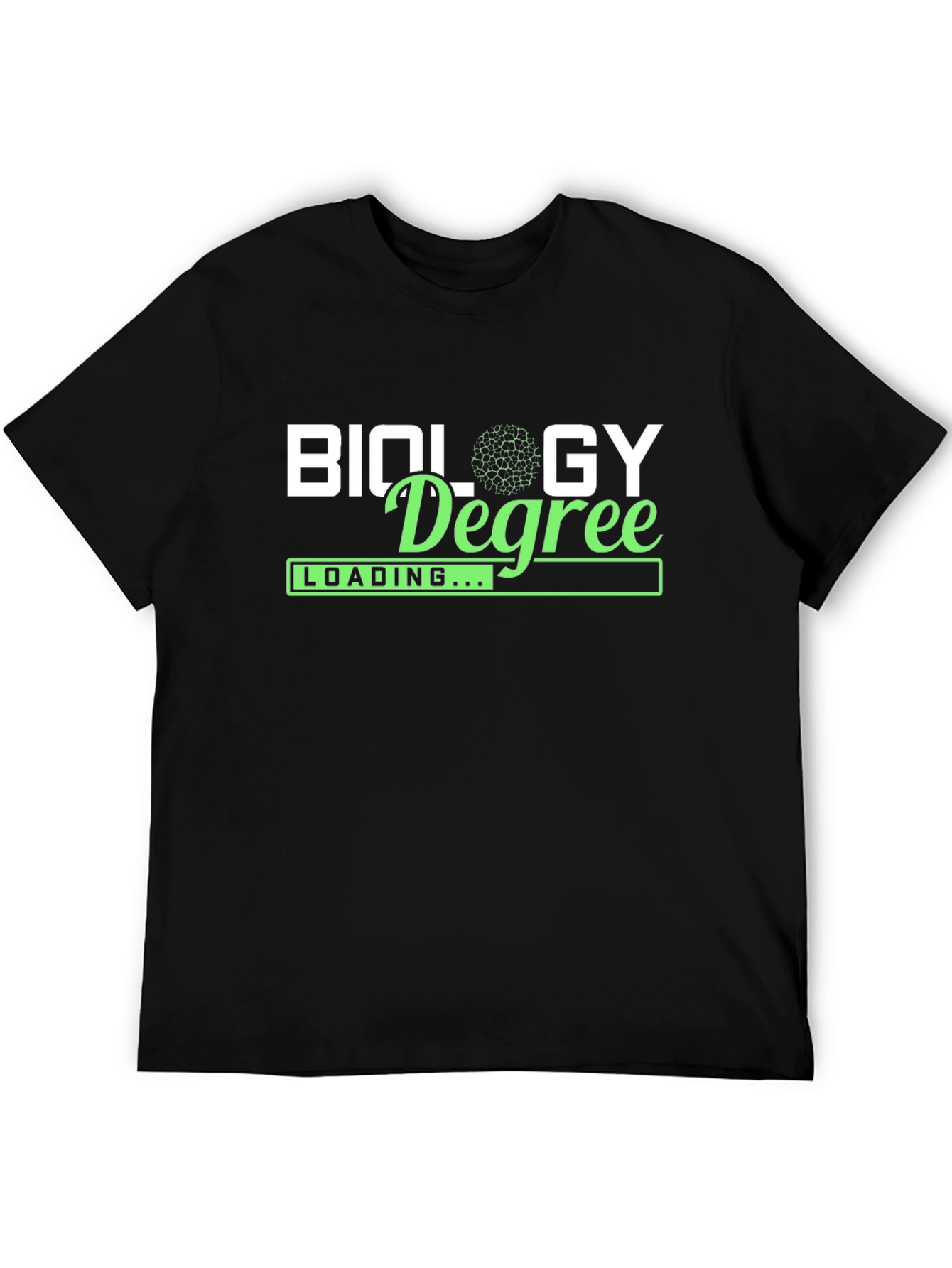 Biology Degree Loading Mens Black T-Shirt