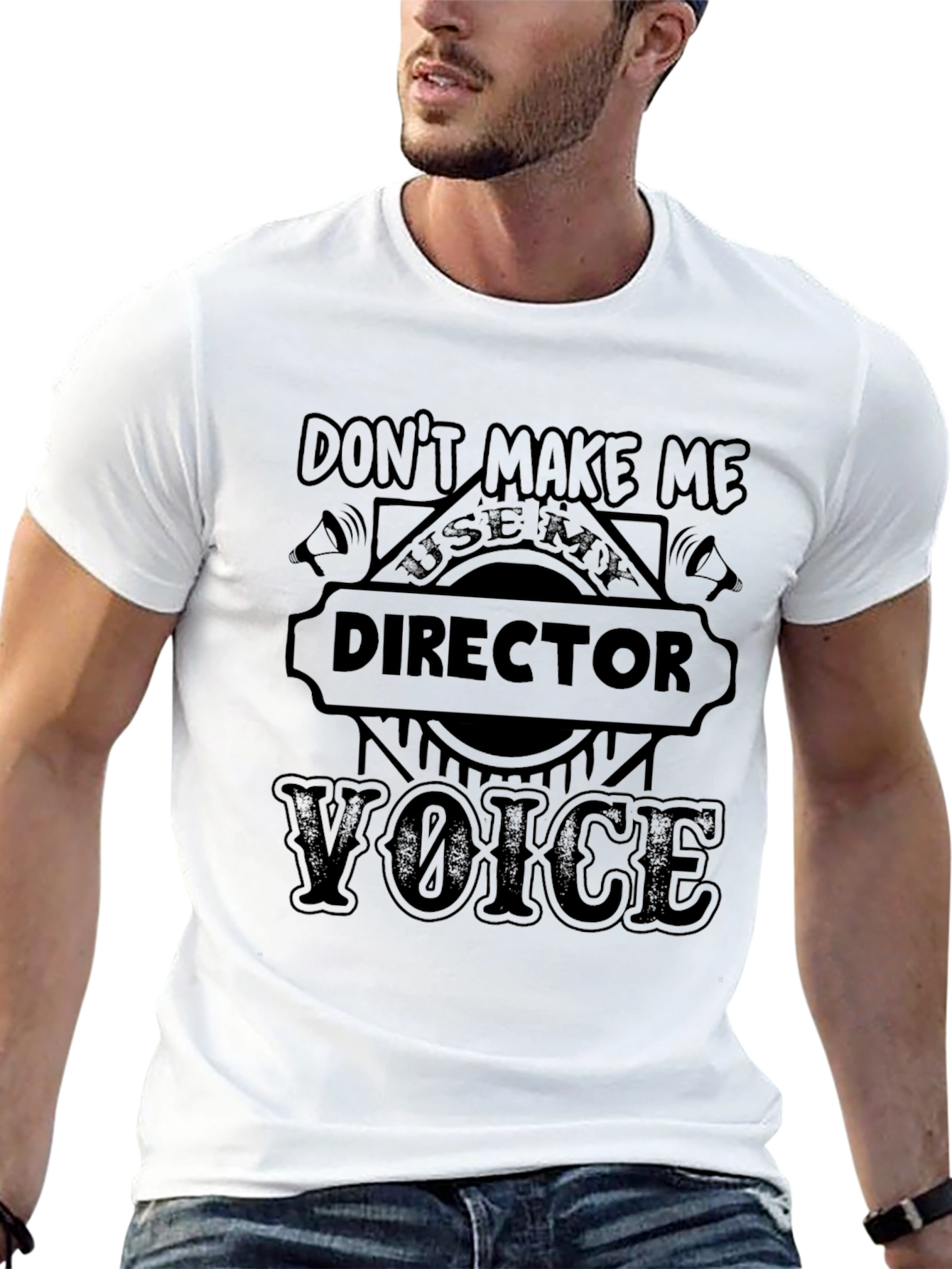 Director Voice T-Shirt: Funny Film Crew Tee
