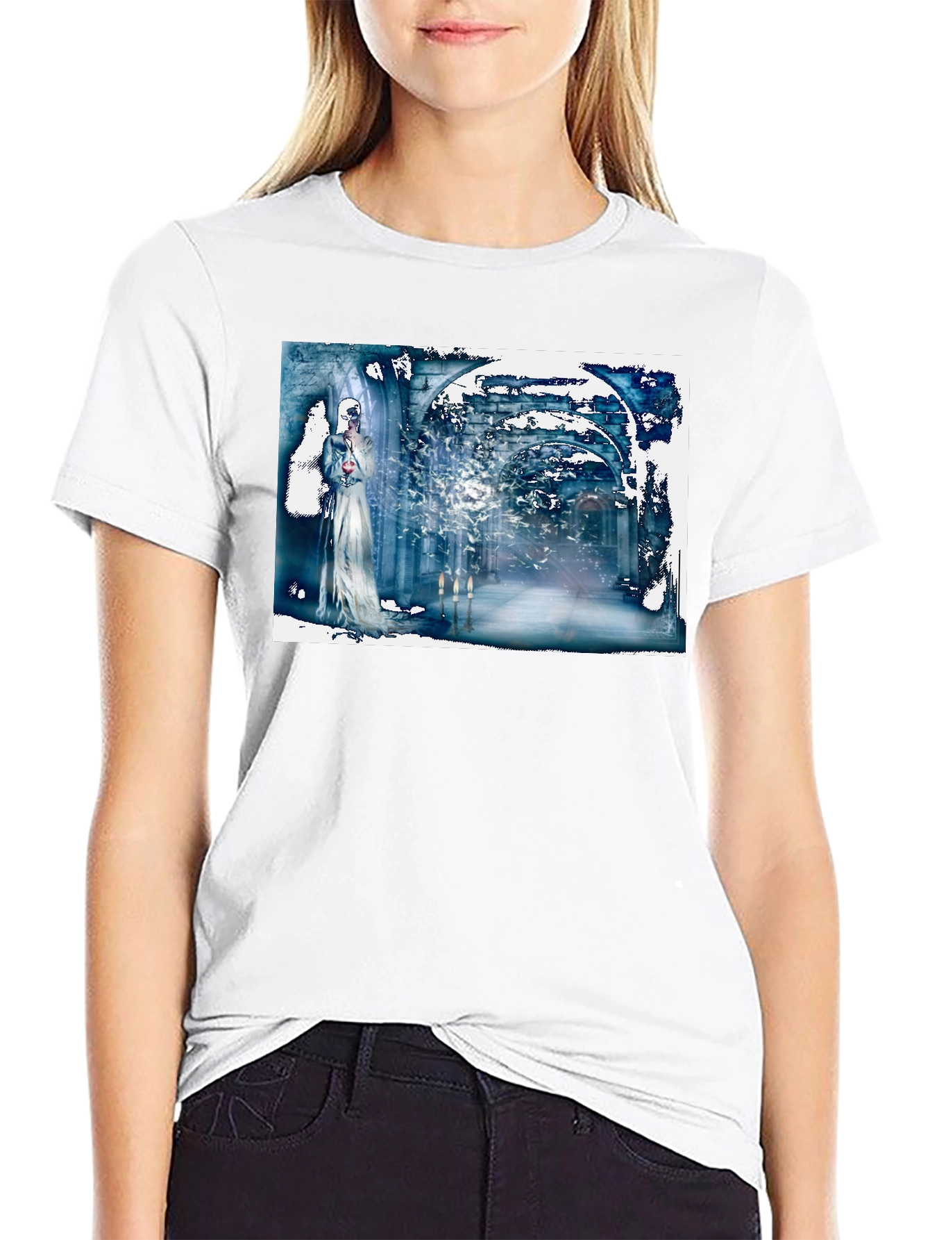 Abstract Gothic T-Shirt: Wearable Art Tee